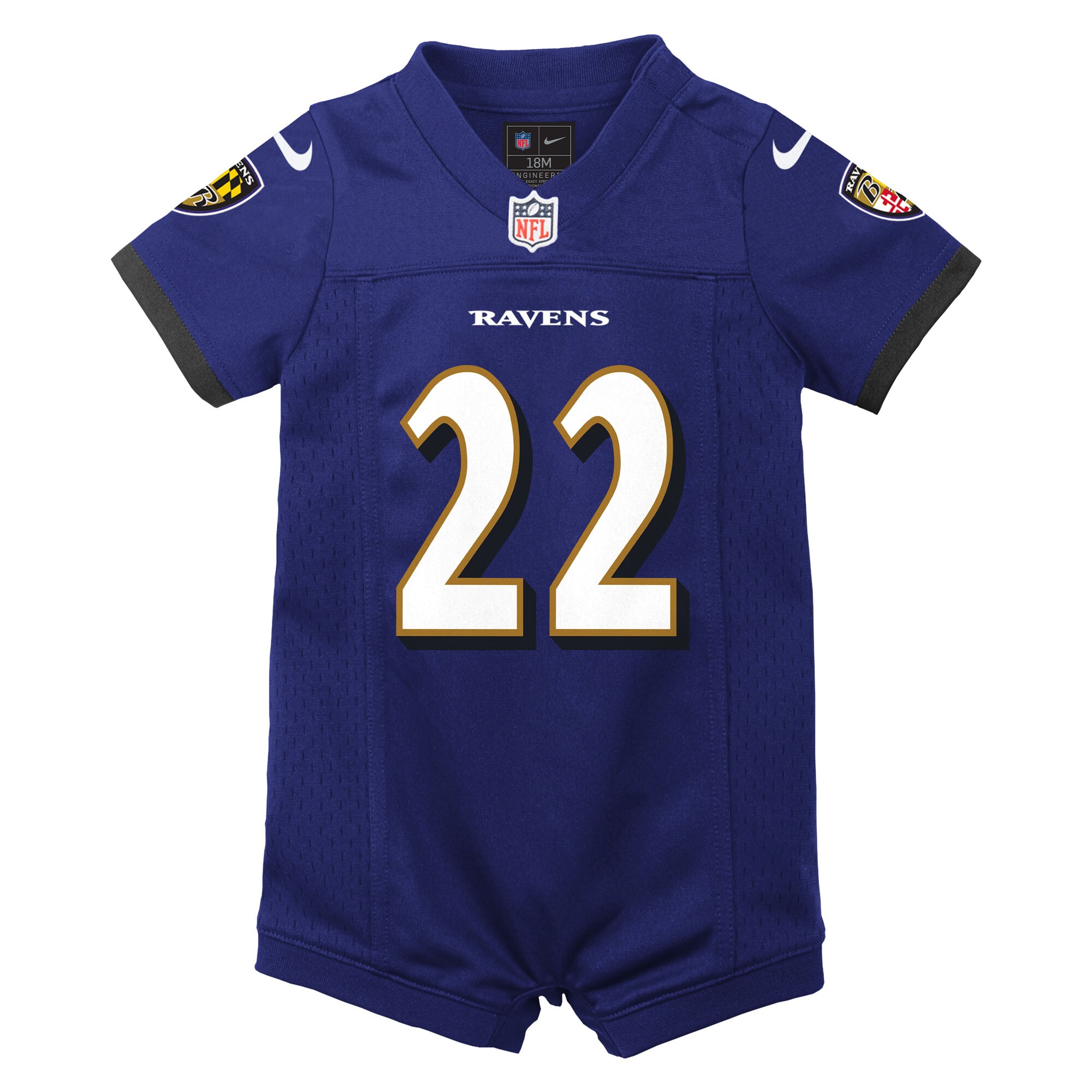 Derrick Henry Baltimore Ravens Nike Newborn & Infant Game Romper Jersey – Purple Clowdercats