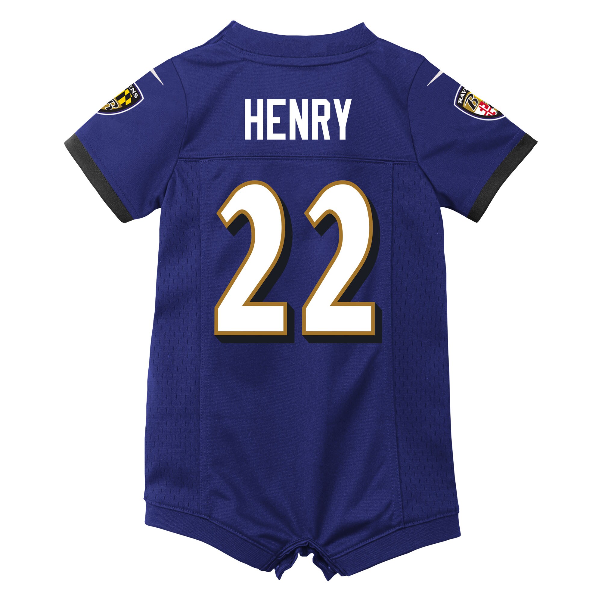 Derrick Henry Baltimore Ravens Nike Newborn & Infant Game Romper Jersey – Purple Clowdercats