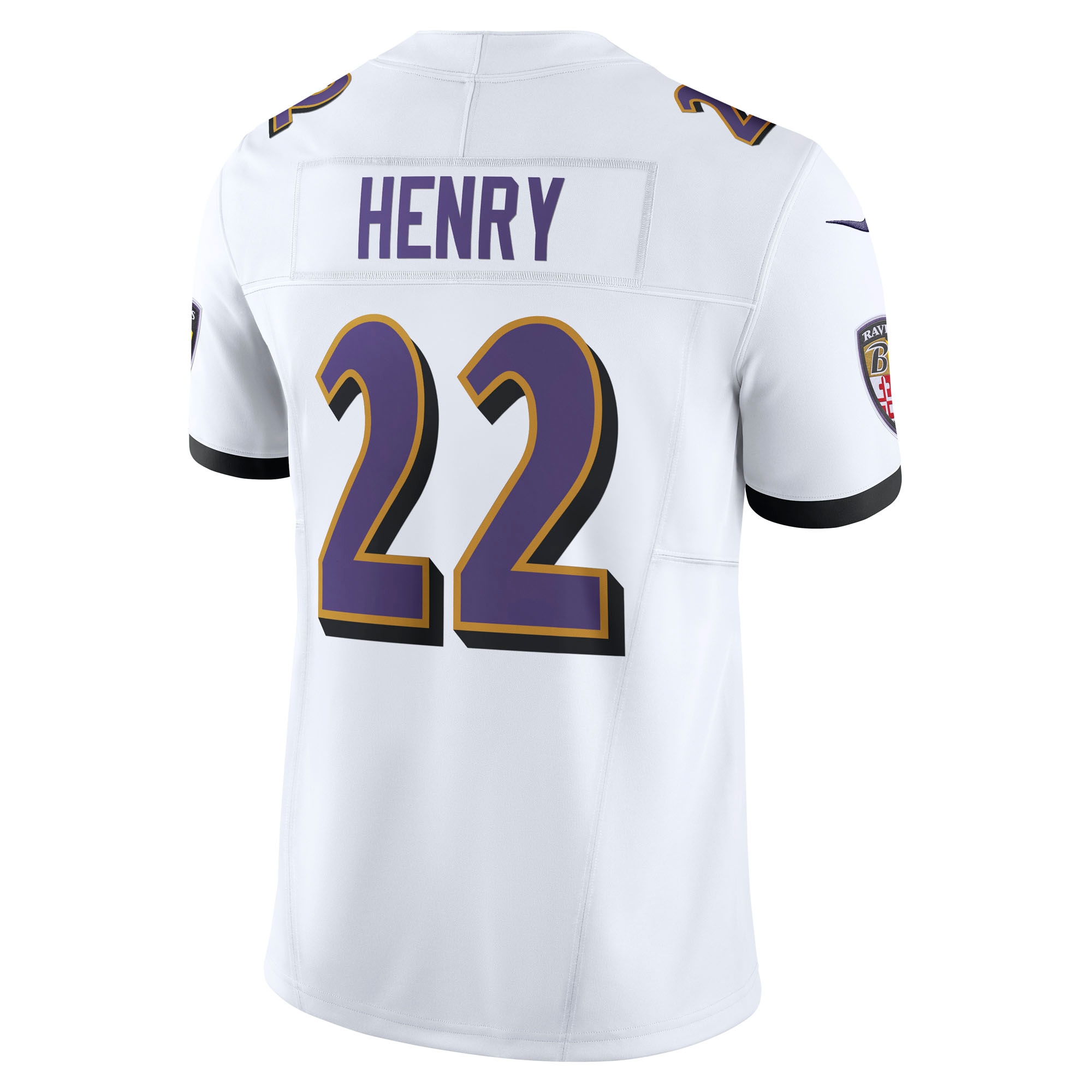 Derrick Henry Baltimore Ravens Nike Vapor F.U.S.E. Limited Jersey – White Clowdercats