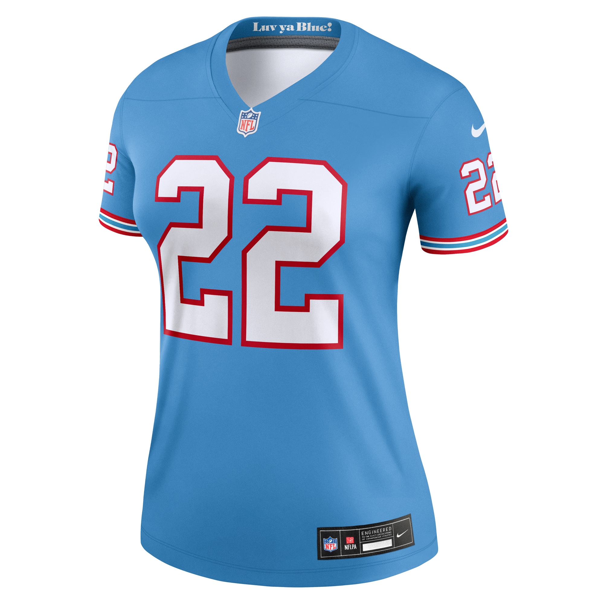 Derrick Henry Tennessee Titans Nike Women’s Alternate Legend Player Performance Top – Light Blue Clowdercats