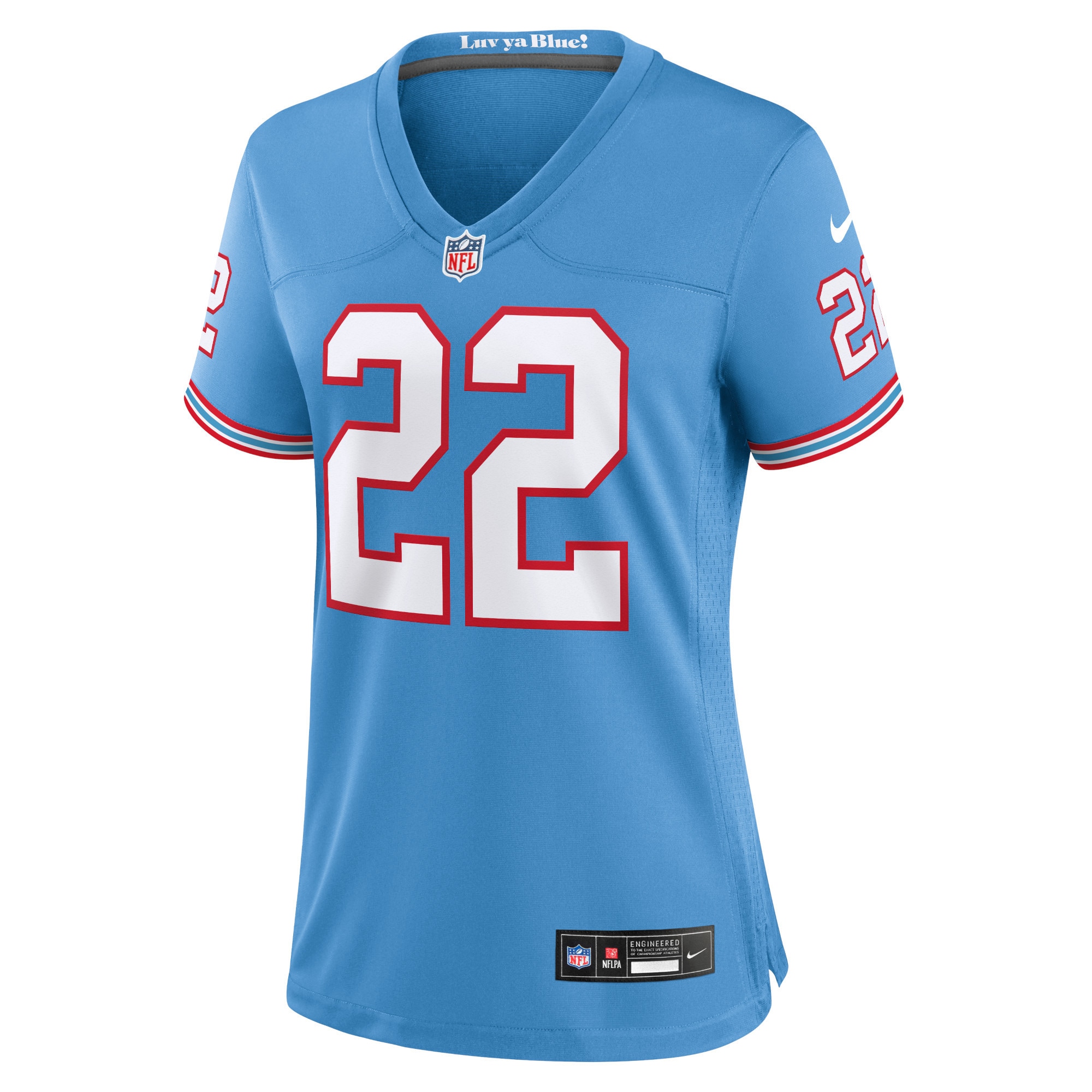 Derrick Henry Tennessee Titans Nike Women’s Player Jersey – Light Blue Clowdercats