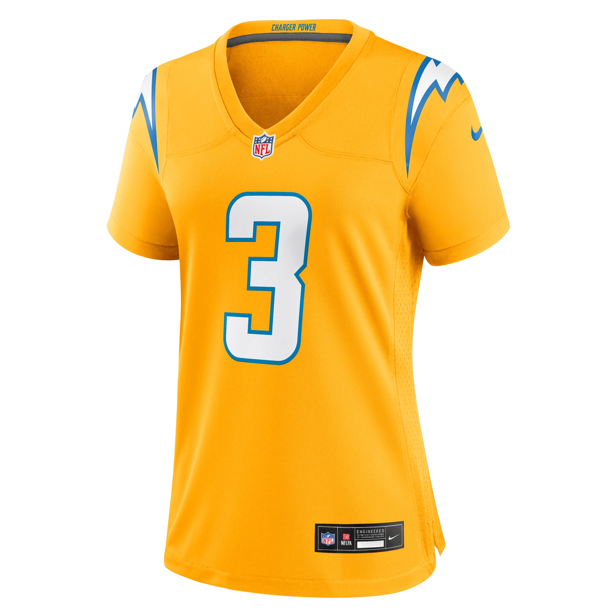 Derwin James Jr. Los Angeles Chargers Nike Women’s Alternate Charger Power Game Jersey – Gold Clowdercats