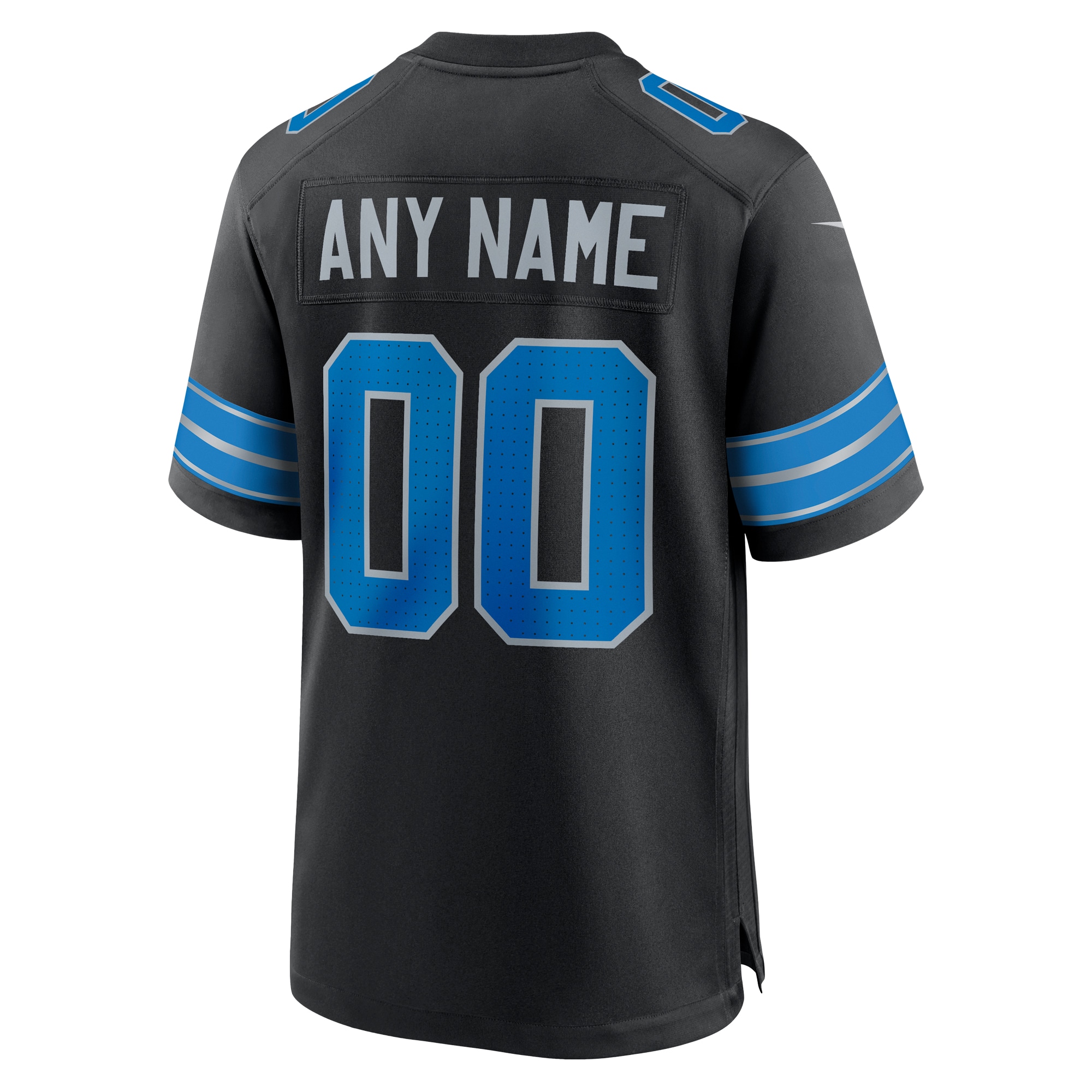 Detroit Lions Nike Alternate Custom Game Jersey – Black Clowdercats