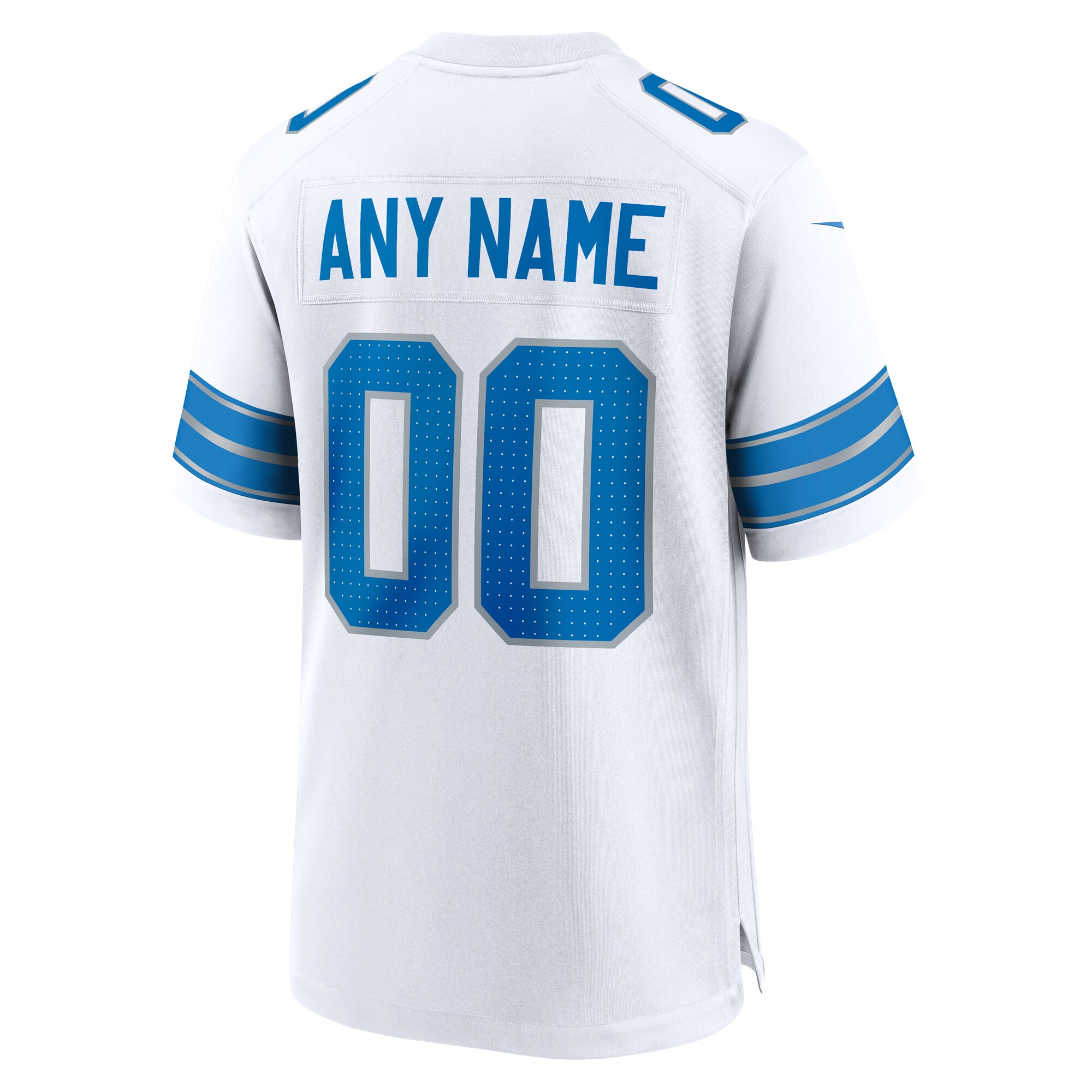 Detroit Lions Nike Custom Game Jersey – White Clowdercats