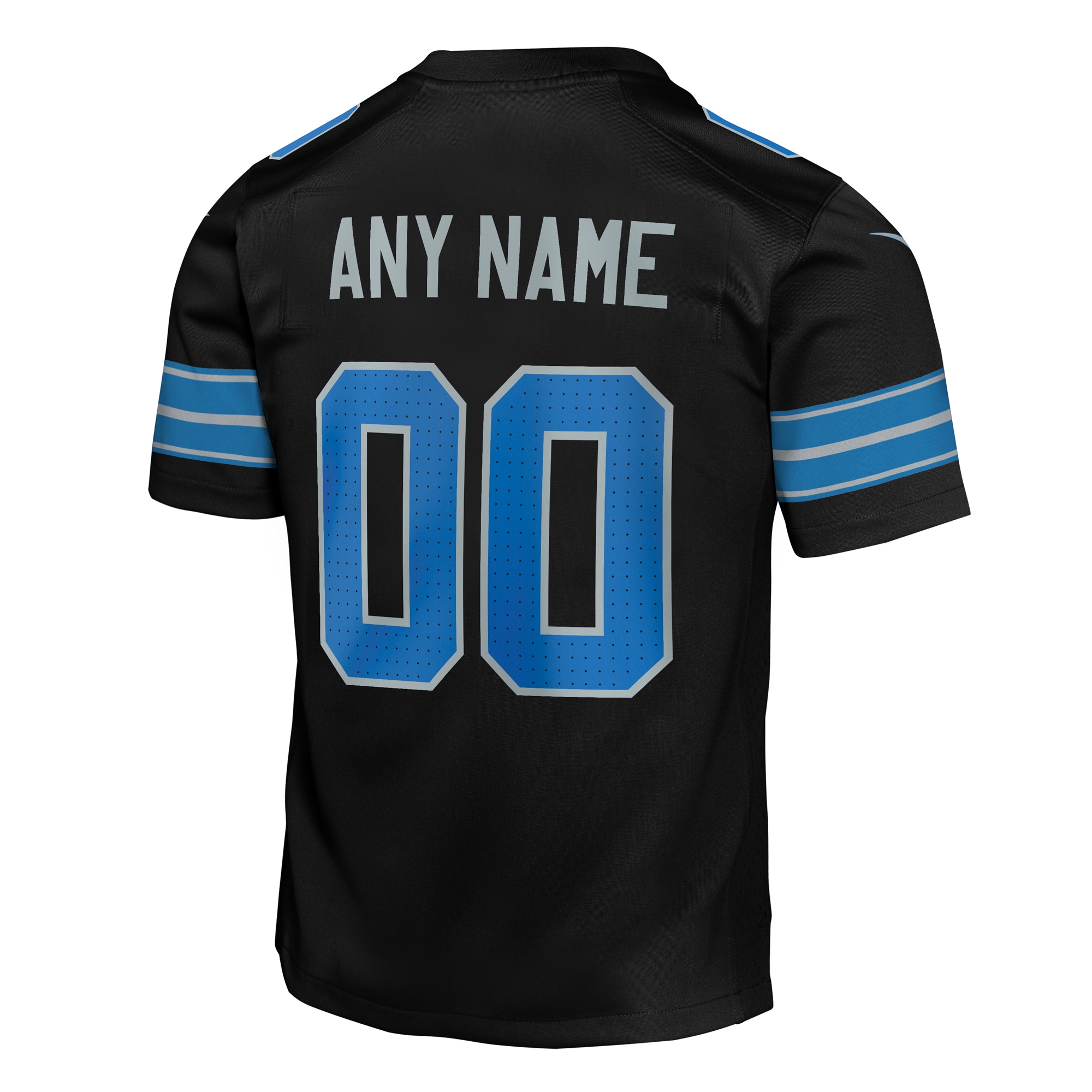 Detroit Lions Nike Youth Alternate Custom Game Jersey – Black Clowdercats