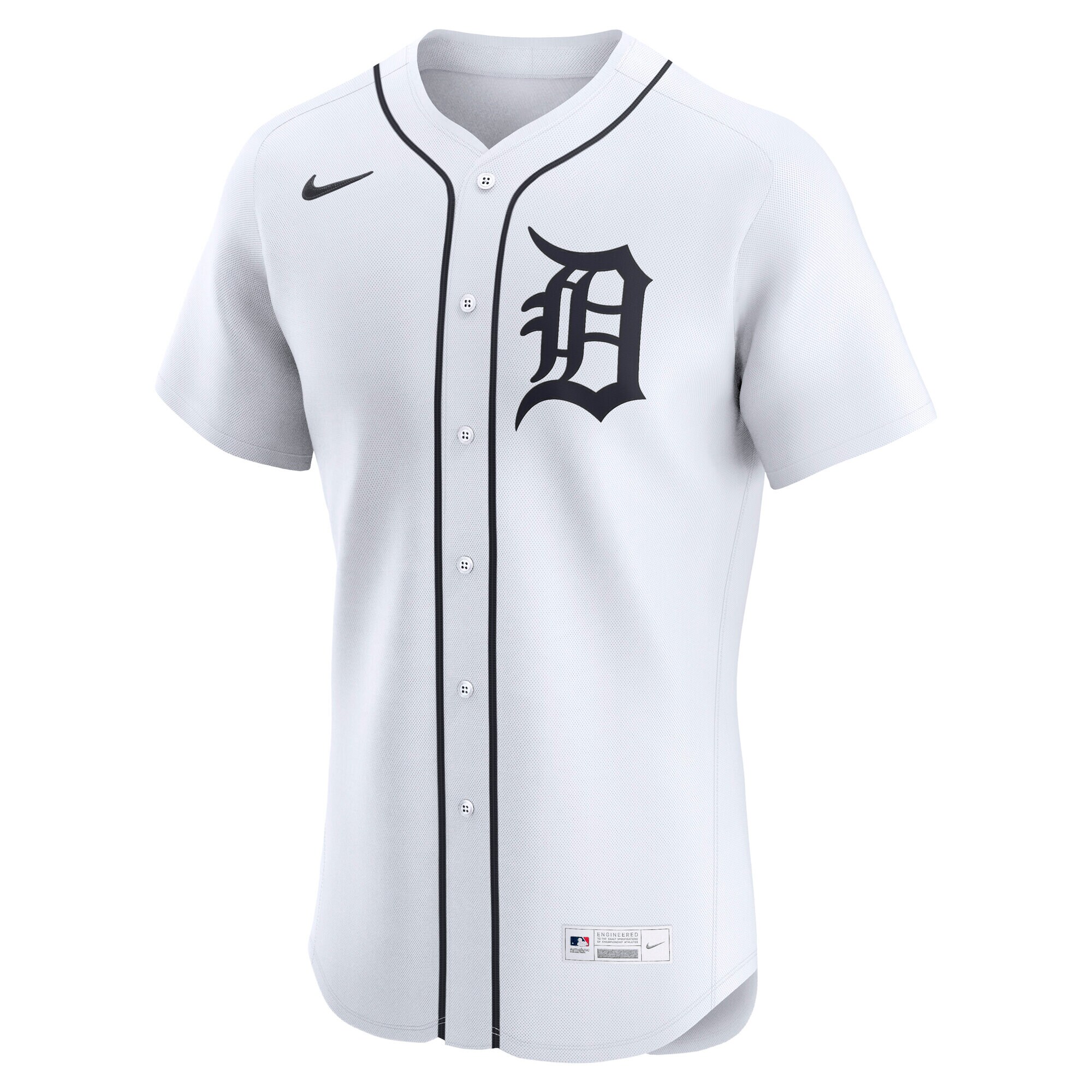 Detroit Tigers Nike Home Elite Jersey – White