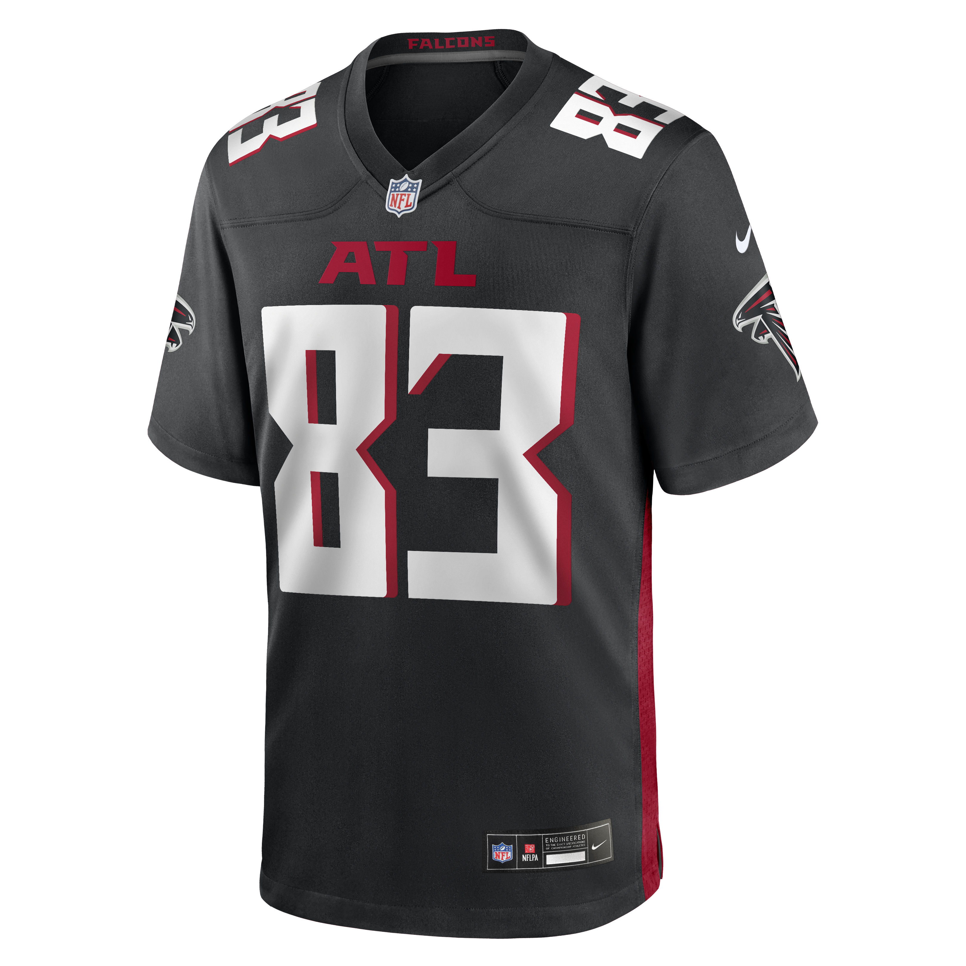 Deven Thompkins Atlanta Falcons Nike Team Game Jersey – Black Clowdercats