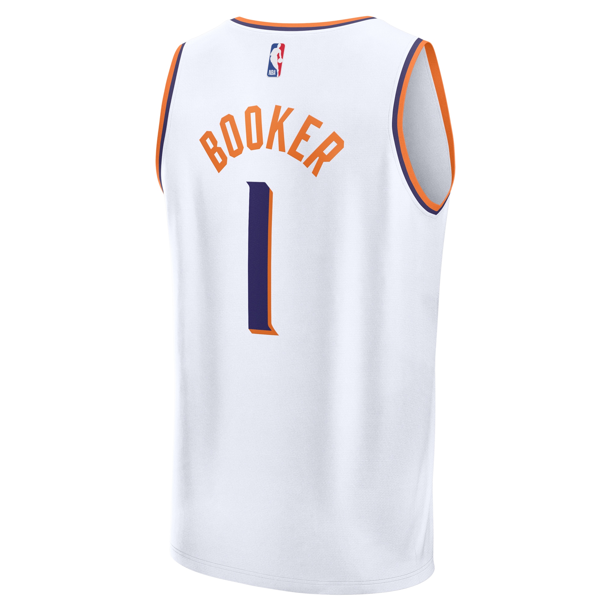 Devin Booker Phoenix Suns Fanatics Fast Break Replica Player Jersey – Association Edition – White Clowdercats