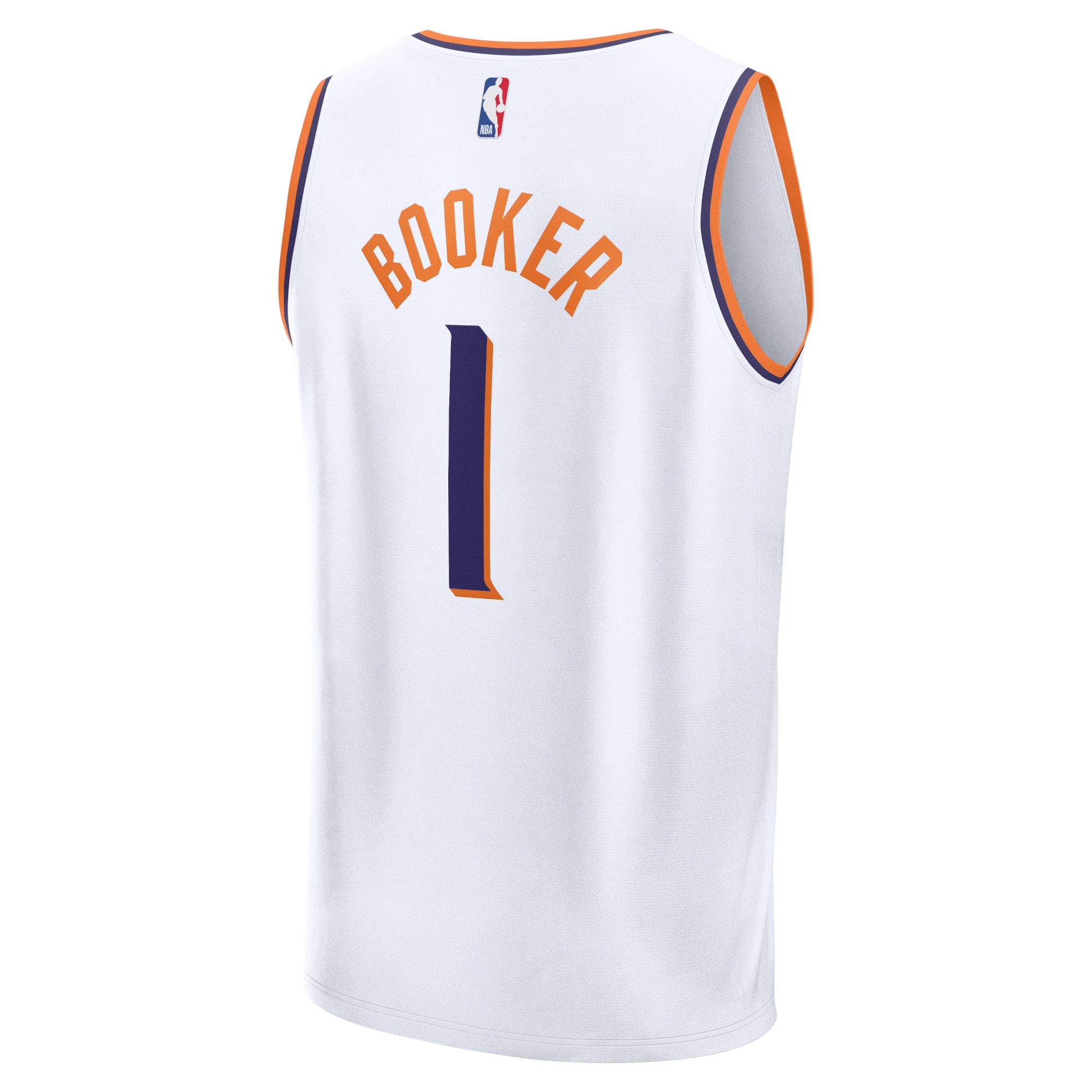 Devin Booker Phoenix Suns Fanatics Fast Break Replica Player Jersey – Association Edition – White Clowdercats