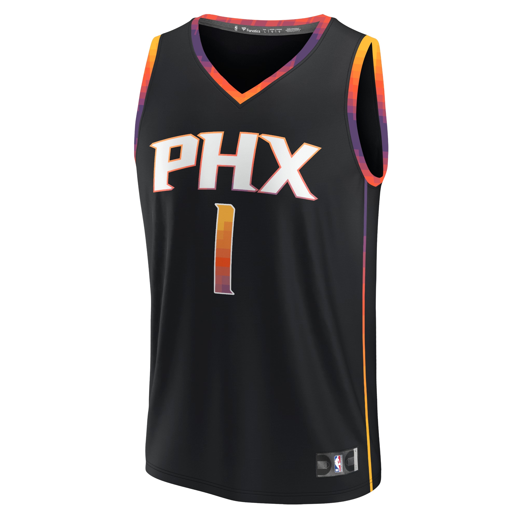 Devin Booker Phoenix Suns Fanatics Fast Break Replica Player Jersey – Statement Edition – Black Clowdercats