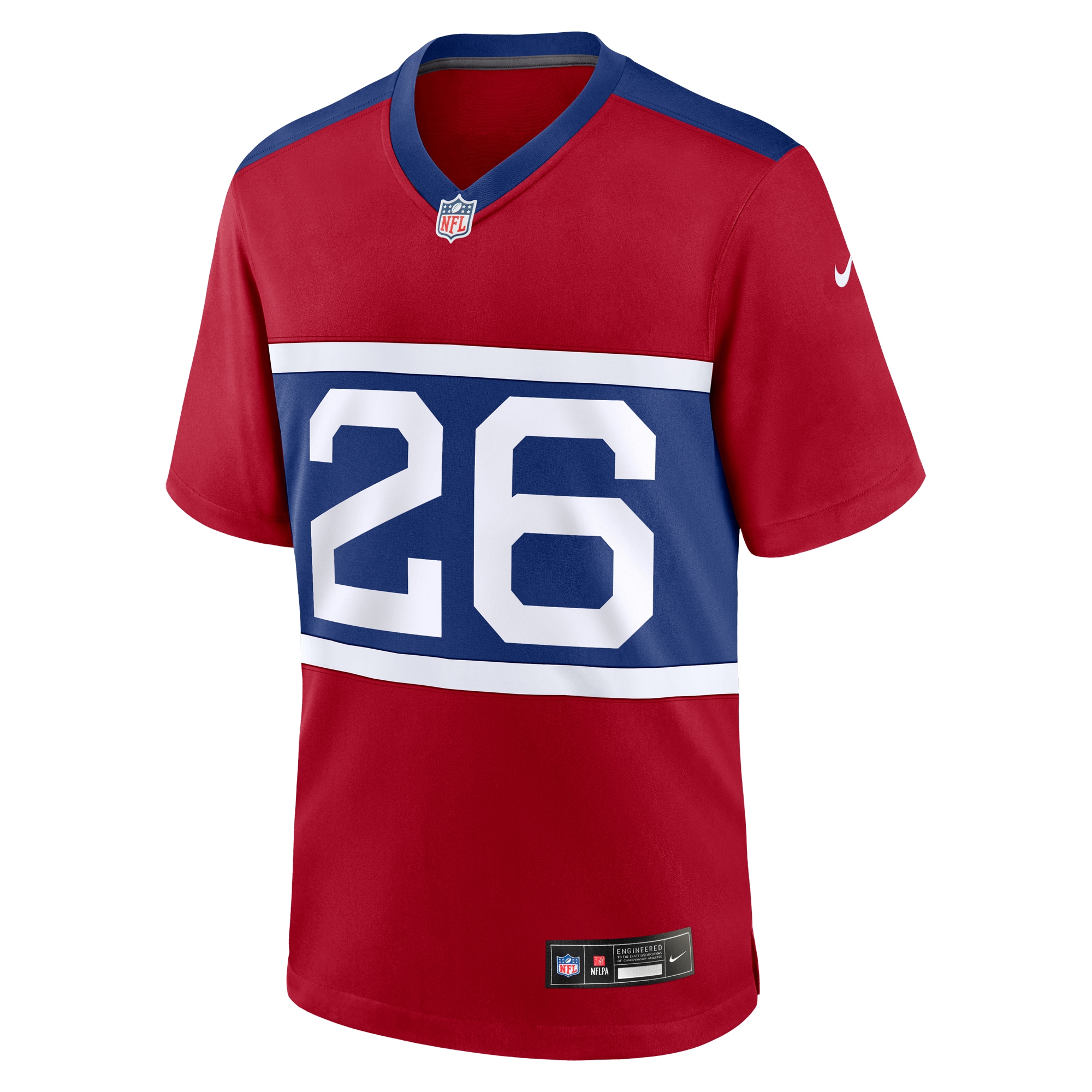 Devin Singletary New York Giants Nike Alternate Player Game Jersey – Century Red Clowdercats
