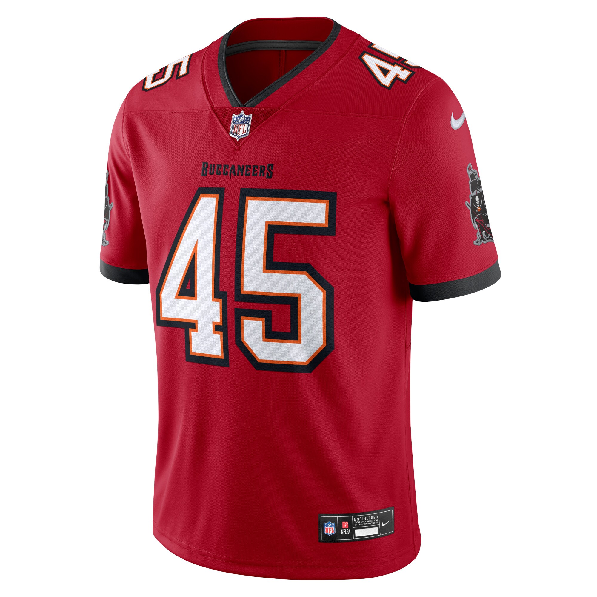 Devin White Tampa Bay Buccaneers Nike Vapor Untouchable Limited Jersey – Red Clowdercats