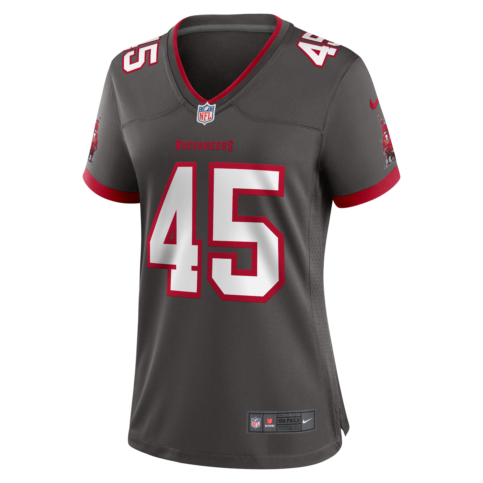 Devin White Tampa Bay Buccaneers Nike Women’s Game Jersey – Pewter Clowdercats