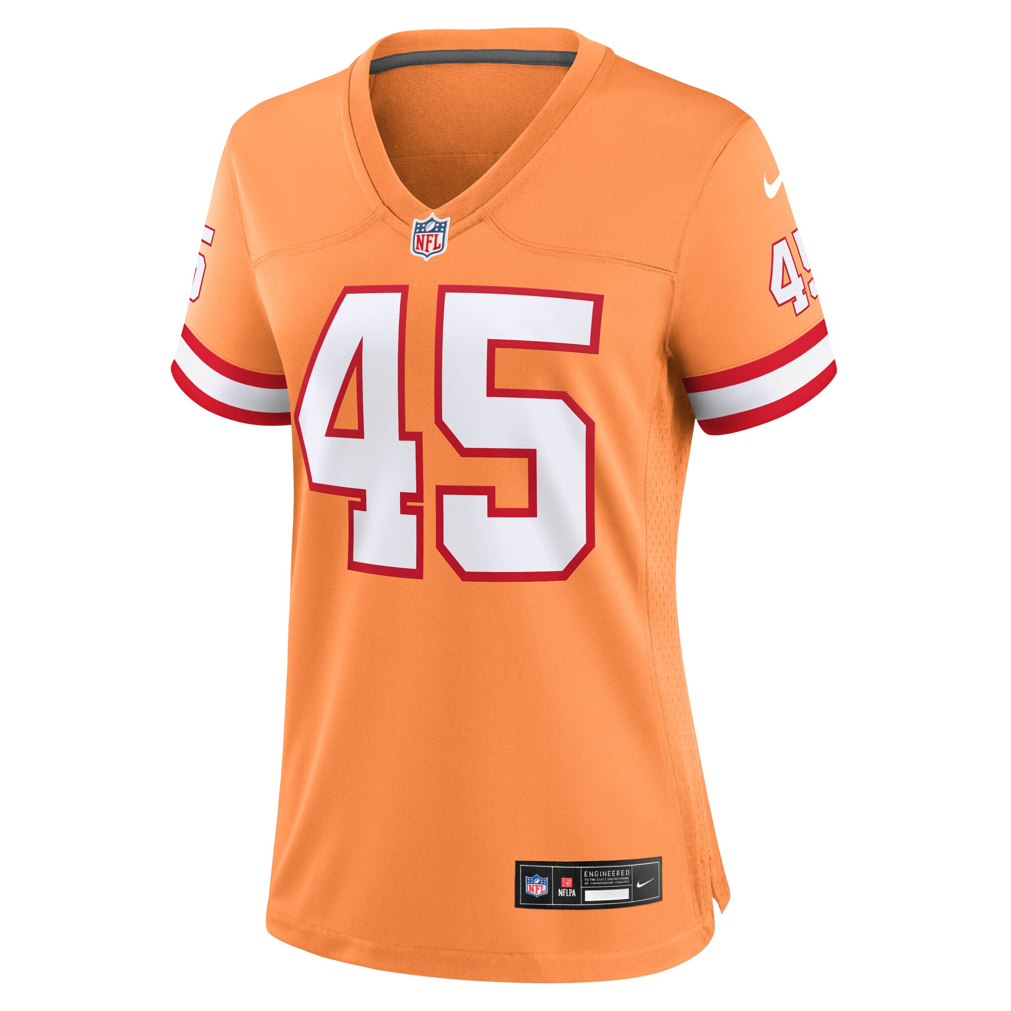 Devin White Tampa Bay Buccaneers Nike Women’s Player Jersey – Orange Clowdercats