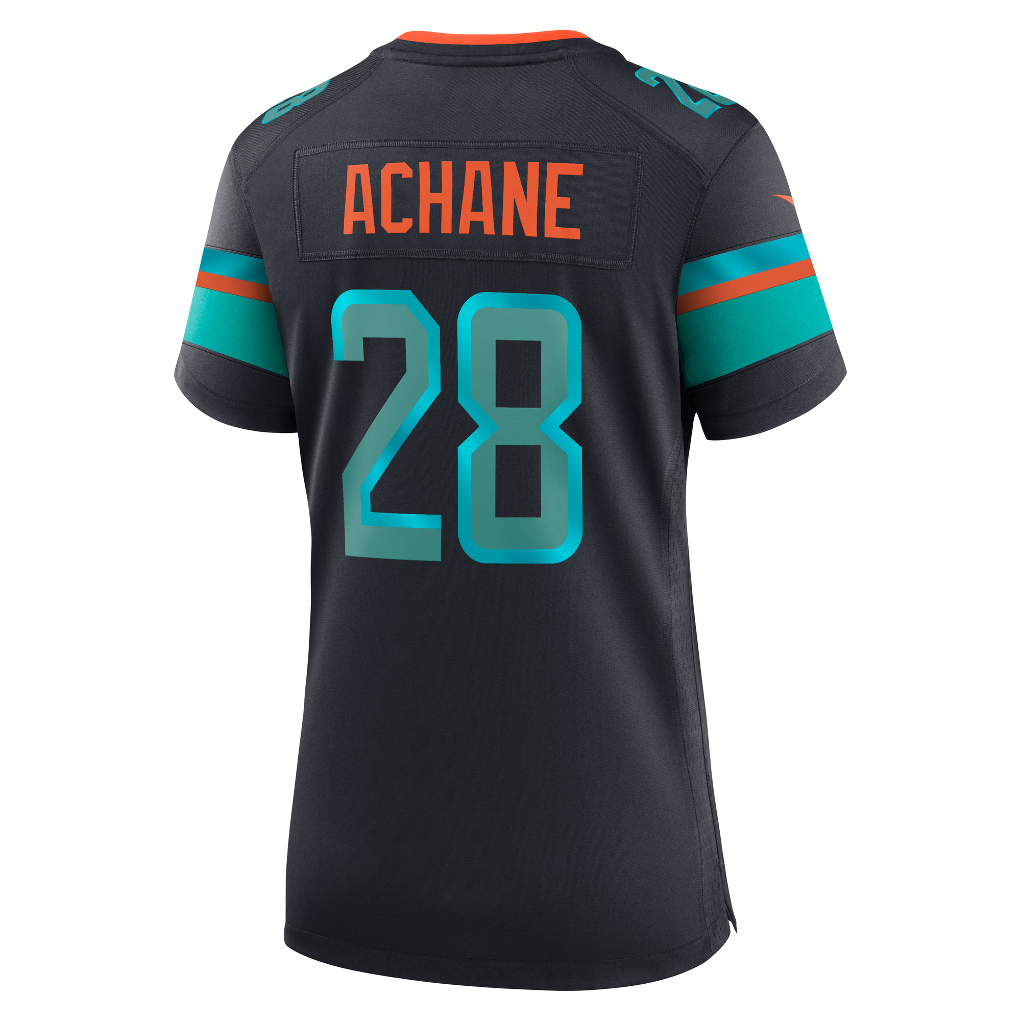 De’Von Achane Miami Dolphins Nike Women’s 2025 Rivalries Collection Game Jersey – Pitch Blue Clowdercats