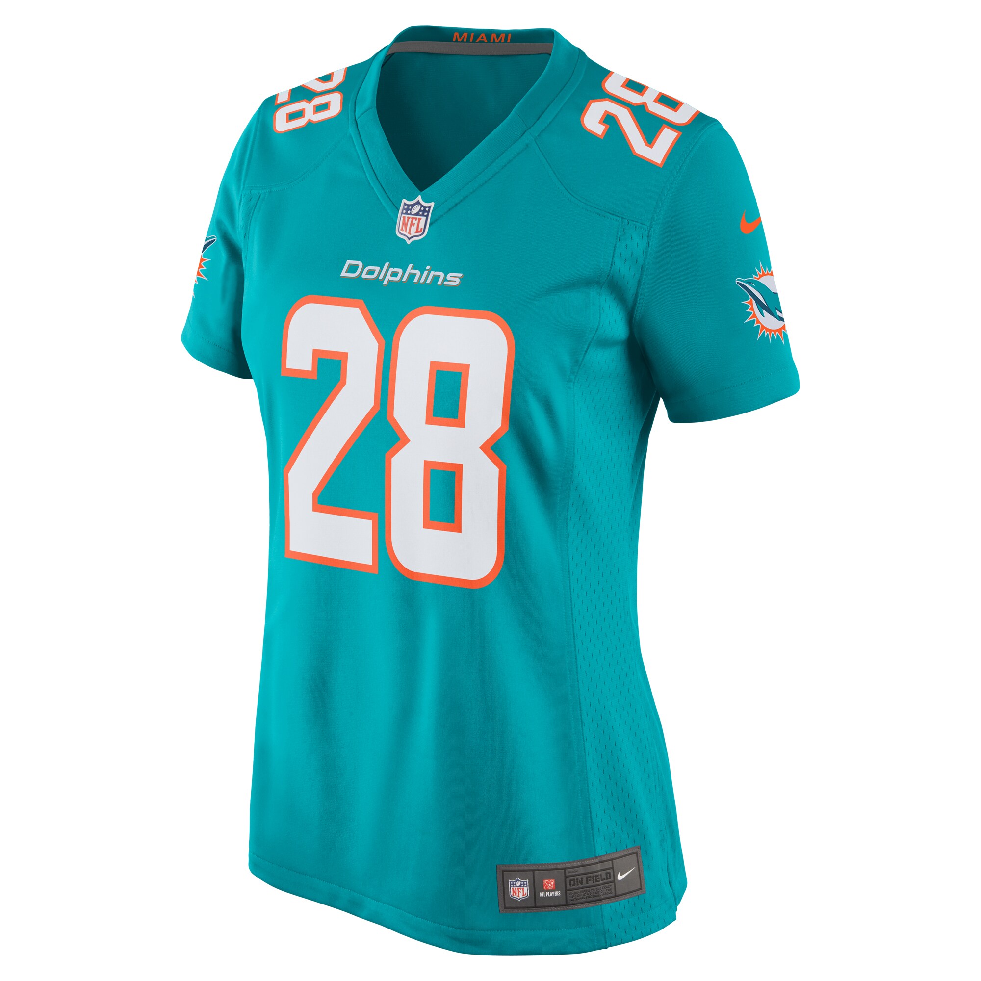 Devon Achane Miami Dolphins Nike Women’s Player Game Jersey – Aqua Clowdercats