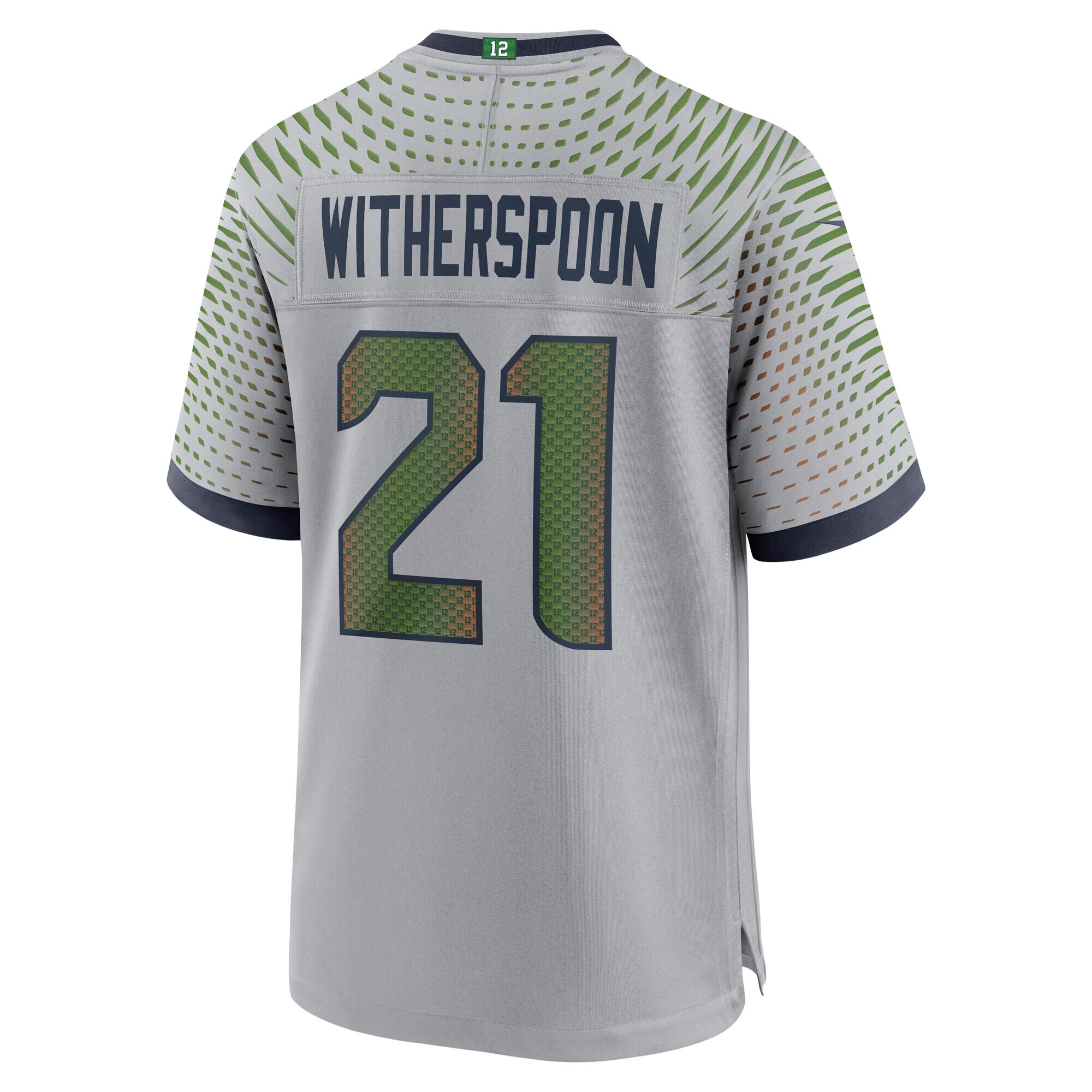 Devon Witherspoon Seattle Seahawks Nike 2025 Rivalries Collection Game Jersey – Wolf Gray Clowdercats