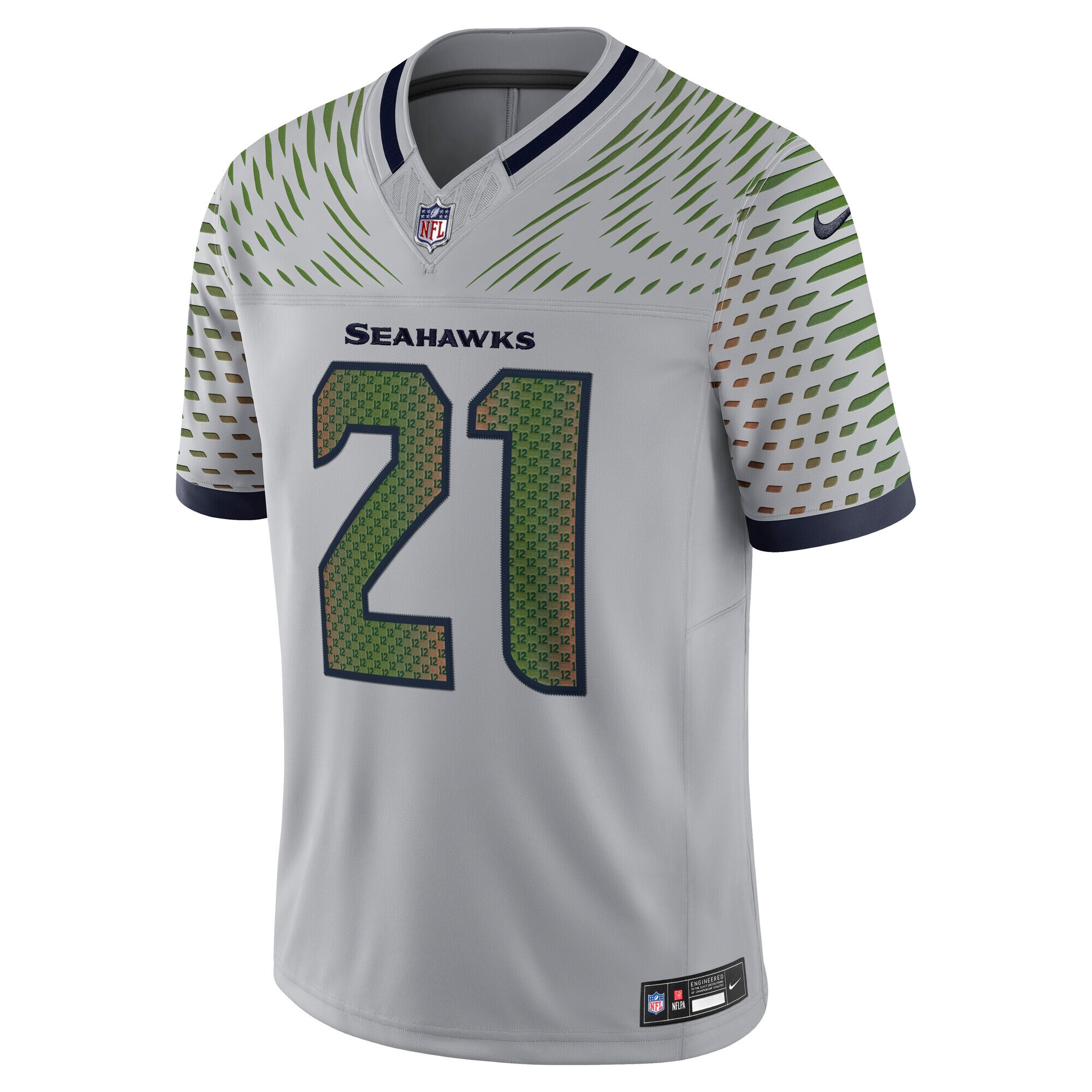 Devon Witherspoon Seattle Seahawks Nike 2025 Rivalries Collection Limited Jersey – Wolf Gray Clowdercats