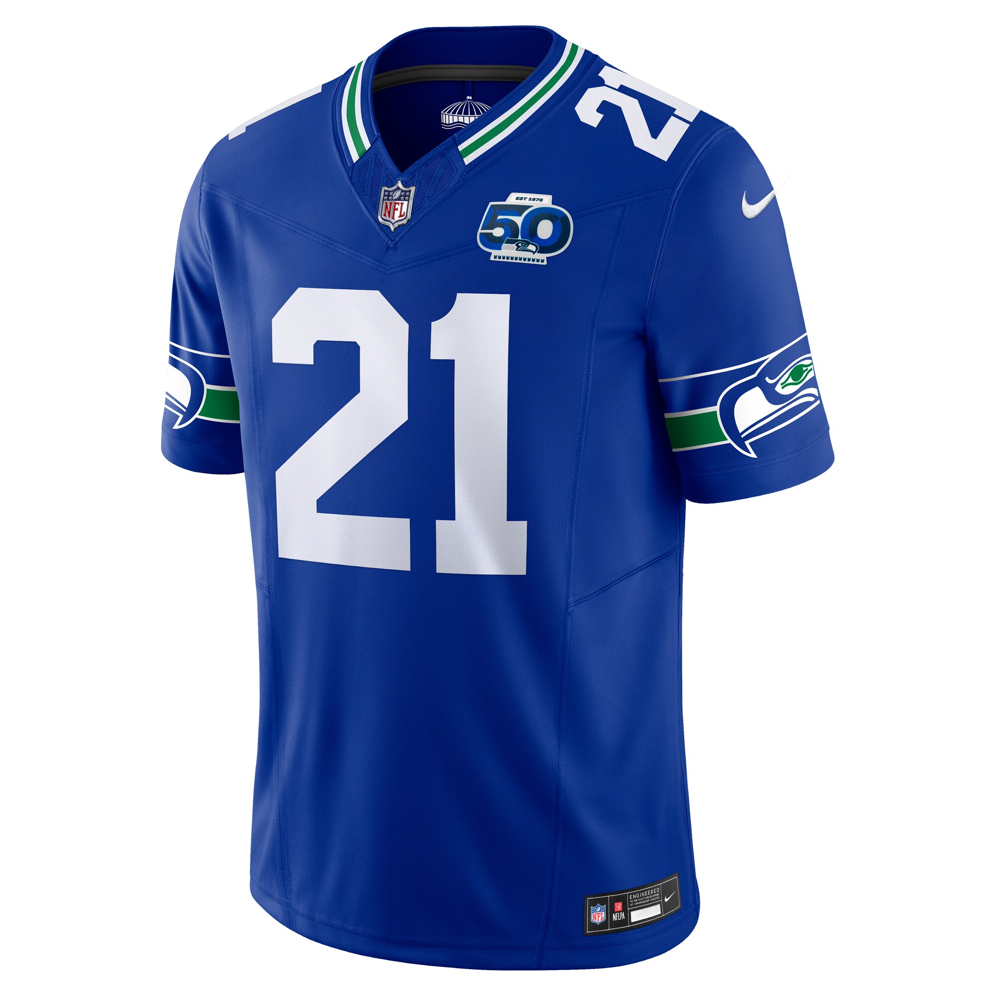 Devon Witherspoon Seattle Seahawks Nike 50th Season Vapor F.U.S.E. Limited Jersey – Royal Clowdercats