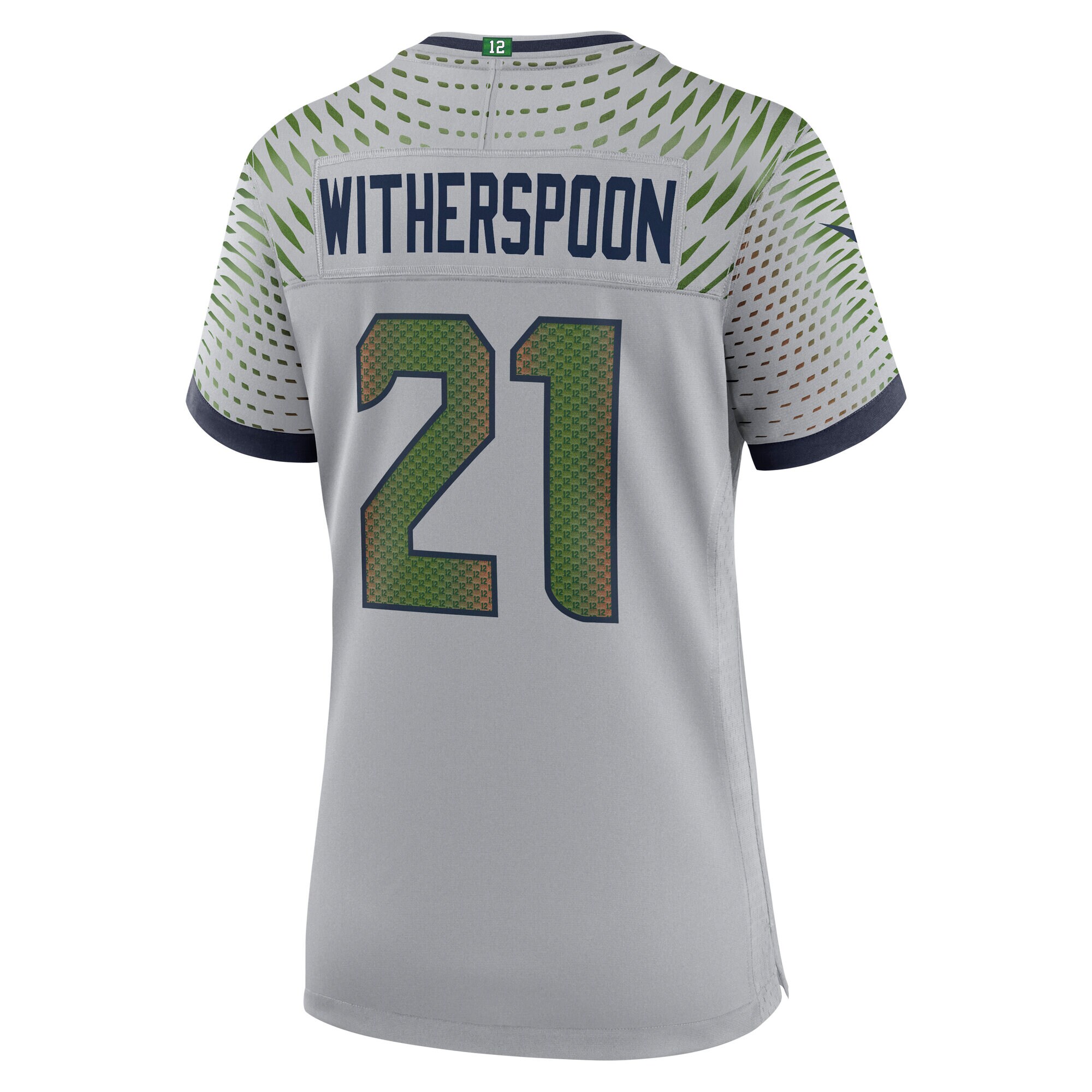 Devon Witherspoon Seattle Seahawks Nike Women’s 2025 Rivalries Collection Game Jersey – Wolf Gray Clowdercats