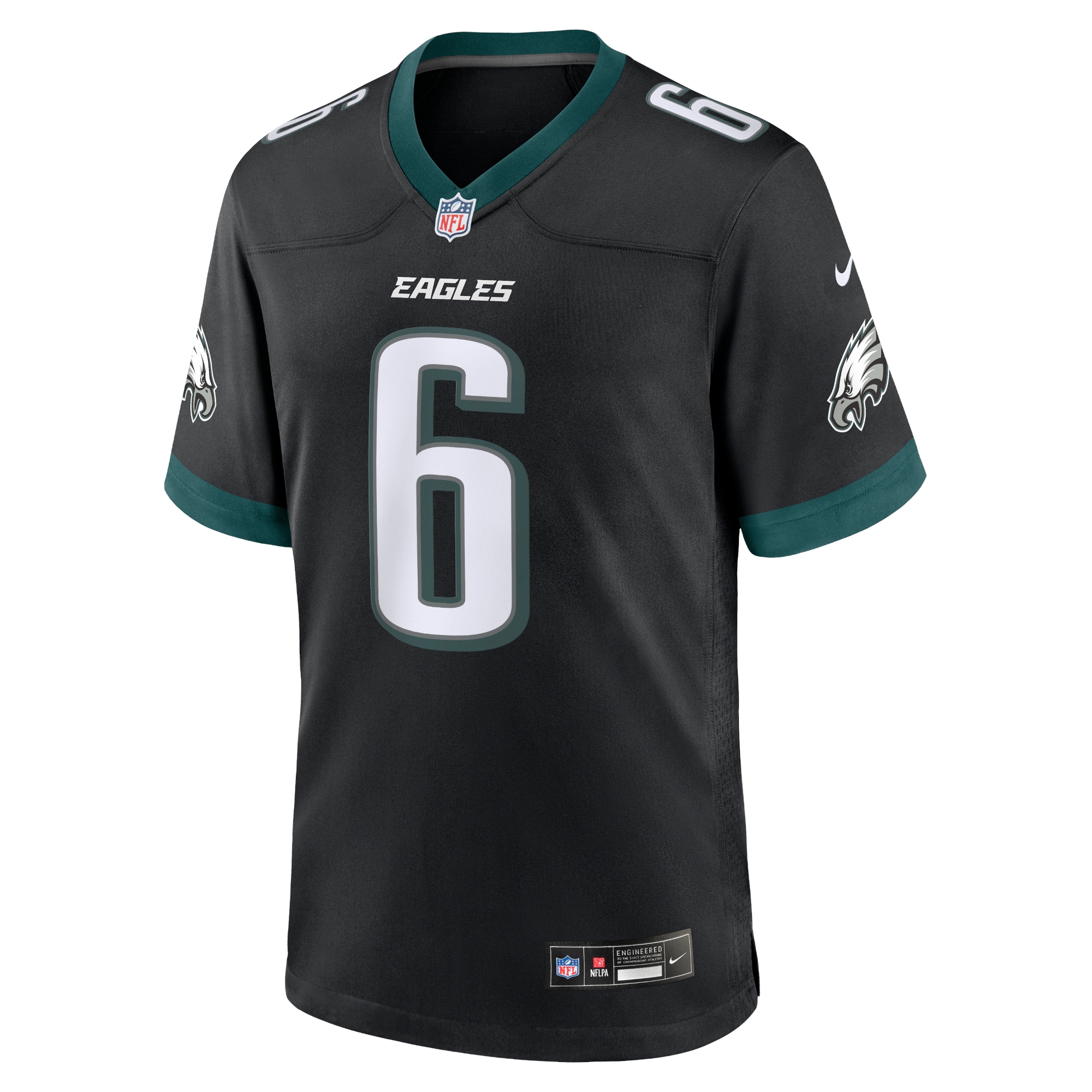 DeVonta Smith Philadelphia Eagles Nike Alternate Game Jersey – Black Clowdercats