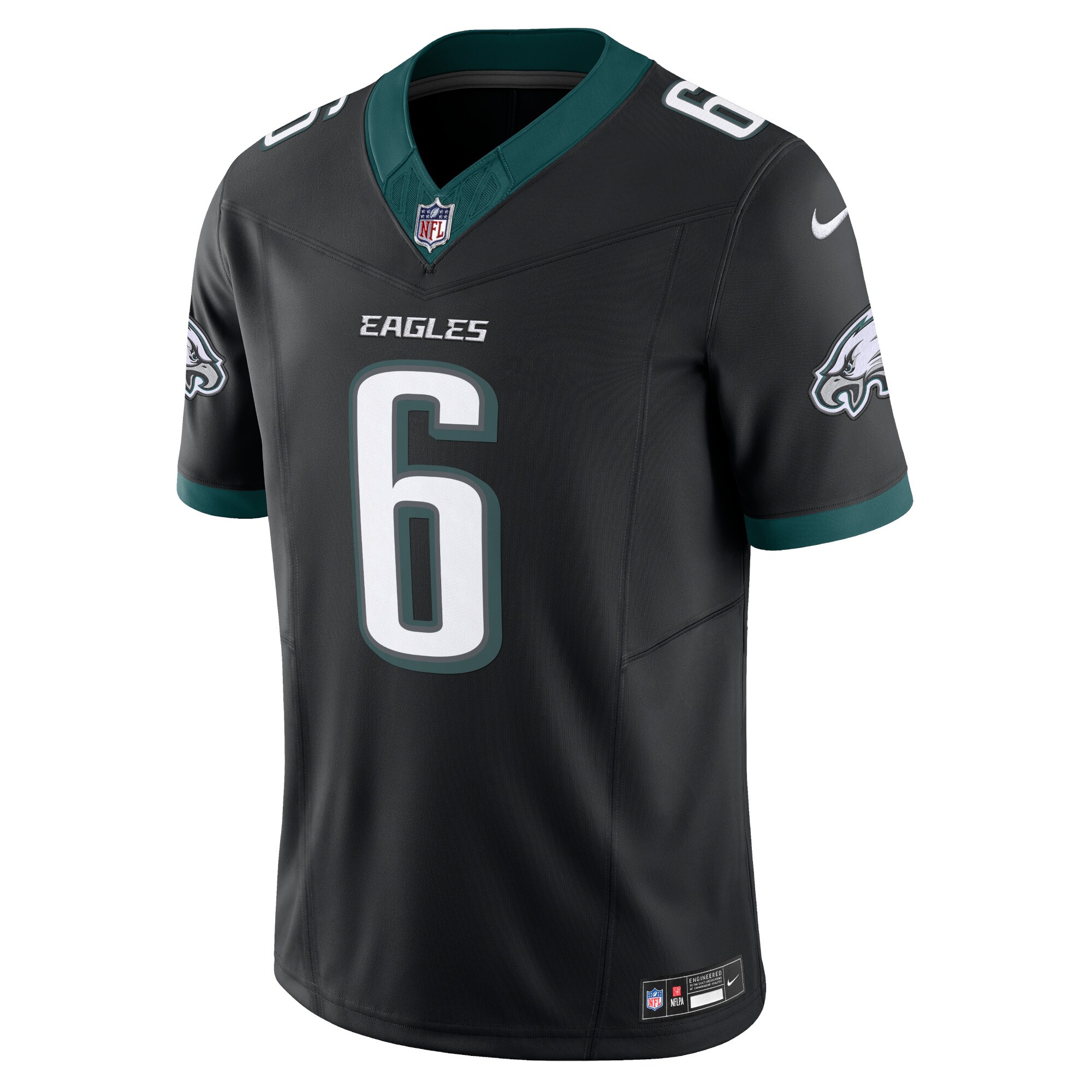 DeVonta Smith Philadelphia Eagles Nike Alternate Vapor F.U.S.E. Limited Jersey – Black Clowdercats