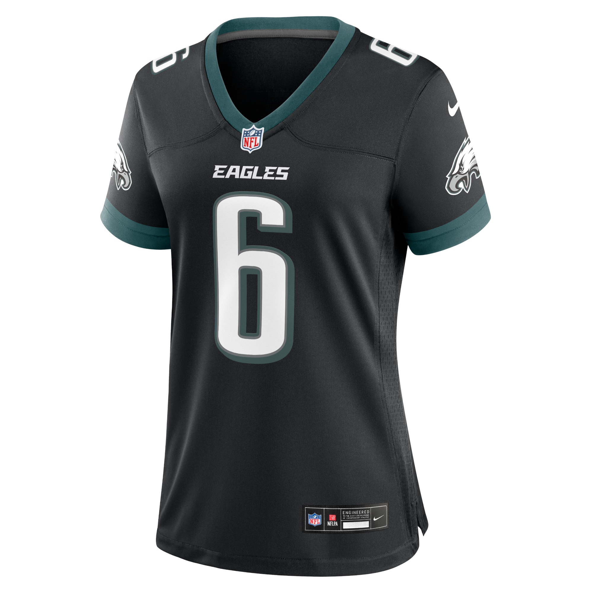 DeVonta Smith Philadelphia Eagles Nike Women’s Alternate Game Jersey – Black Clowdercats