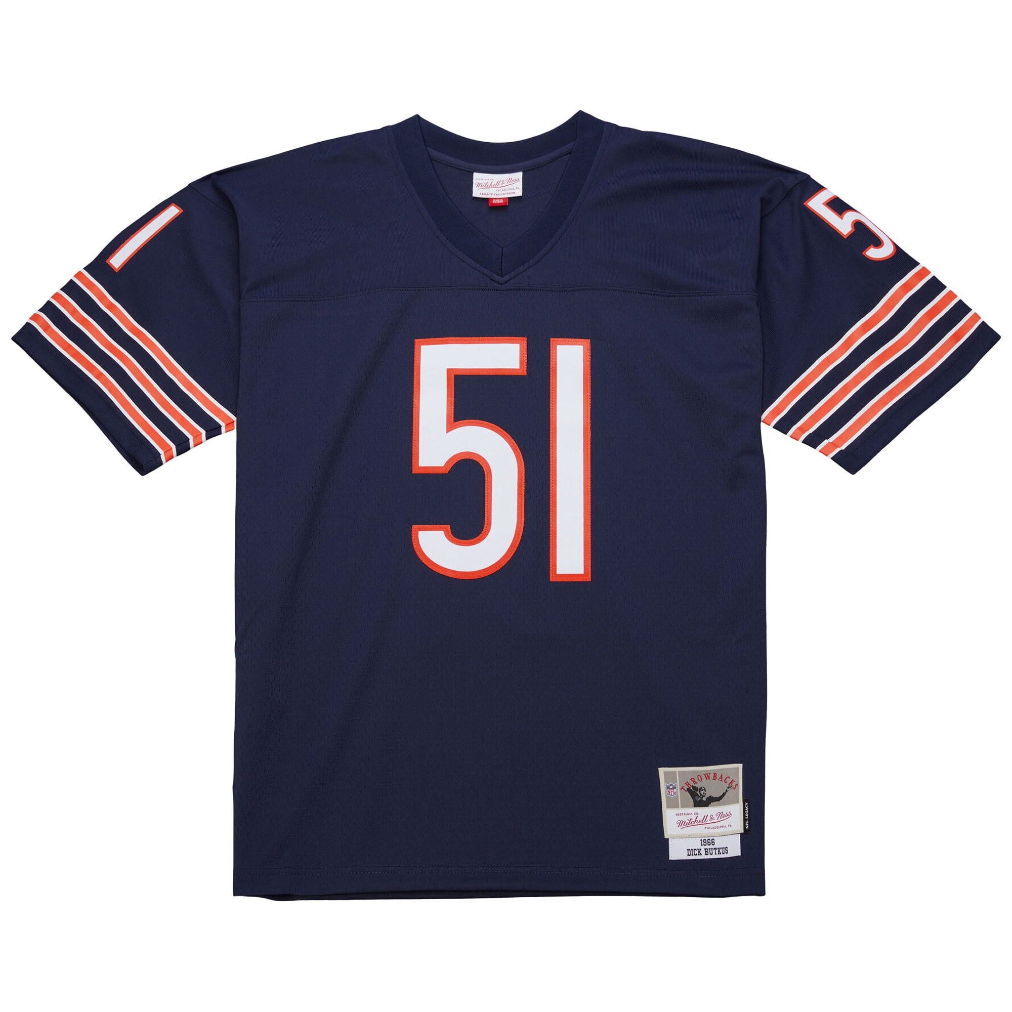 Dick Butkus Chicago Bears Mitchell & Ness Legacy Replica Jersey – Navy Clowdercats