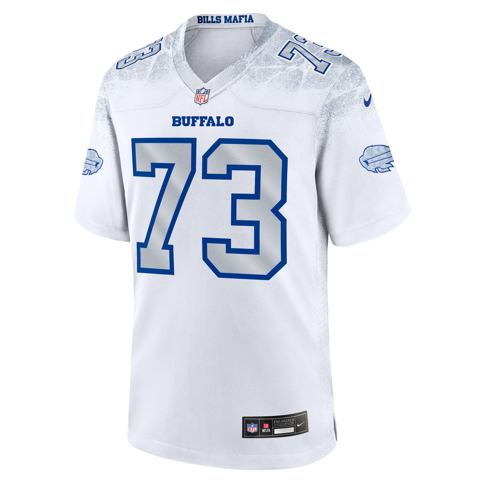 Dion Dawkins Buffalo Bills Nike 2025 Rivalries Collection Game Jersey – White Clowdercats