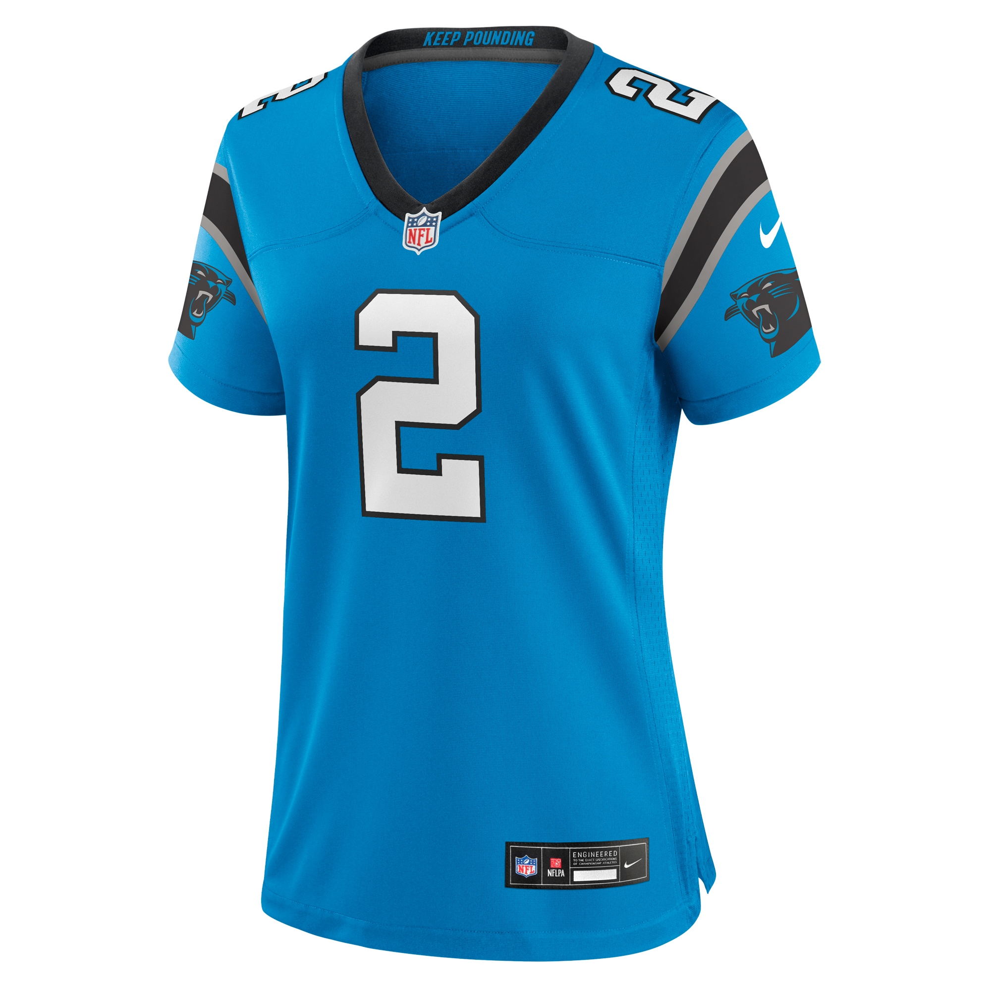 D.J. Moore Carolina Panthers Nike Women’s Player Jersey – Blue Clowdercats