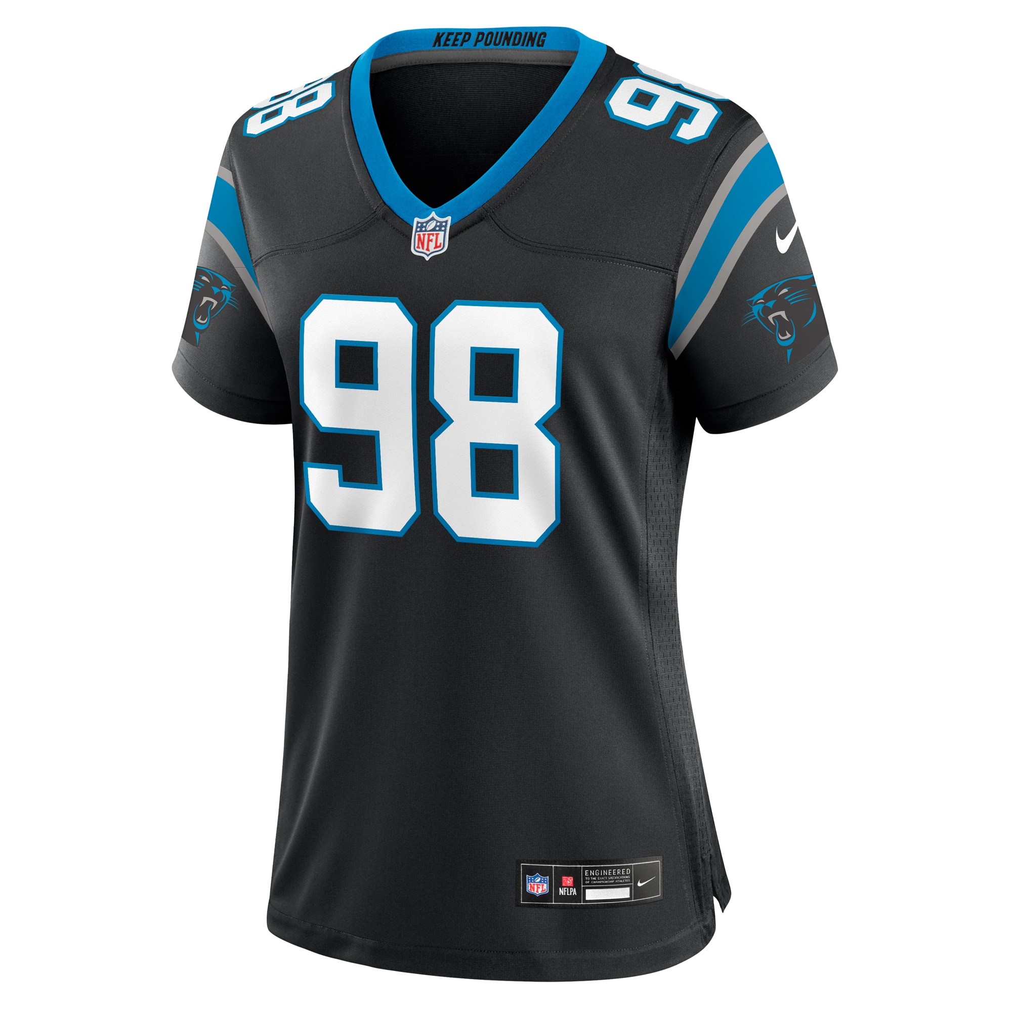 D.J. Wonnum Carolina Panthers Nike Women’s Game Jersey – Black Clowdercats