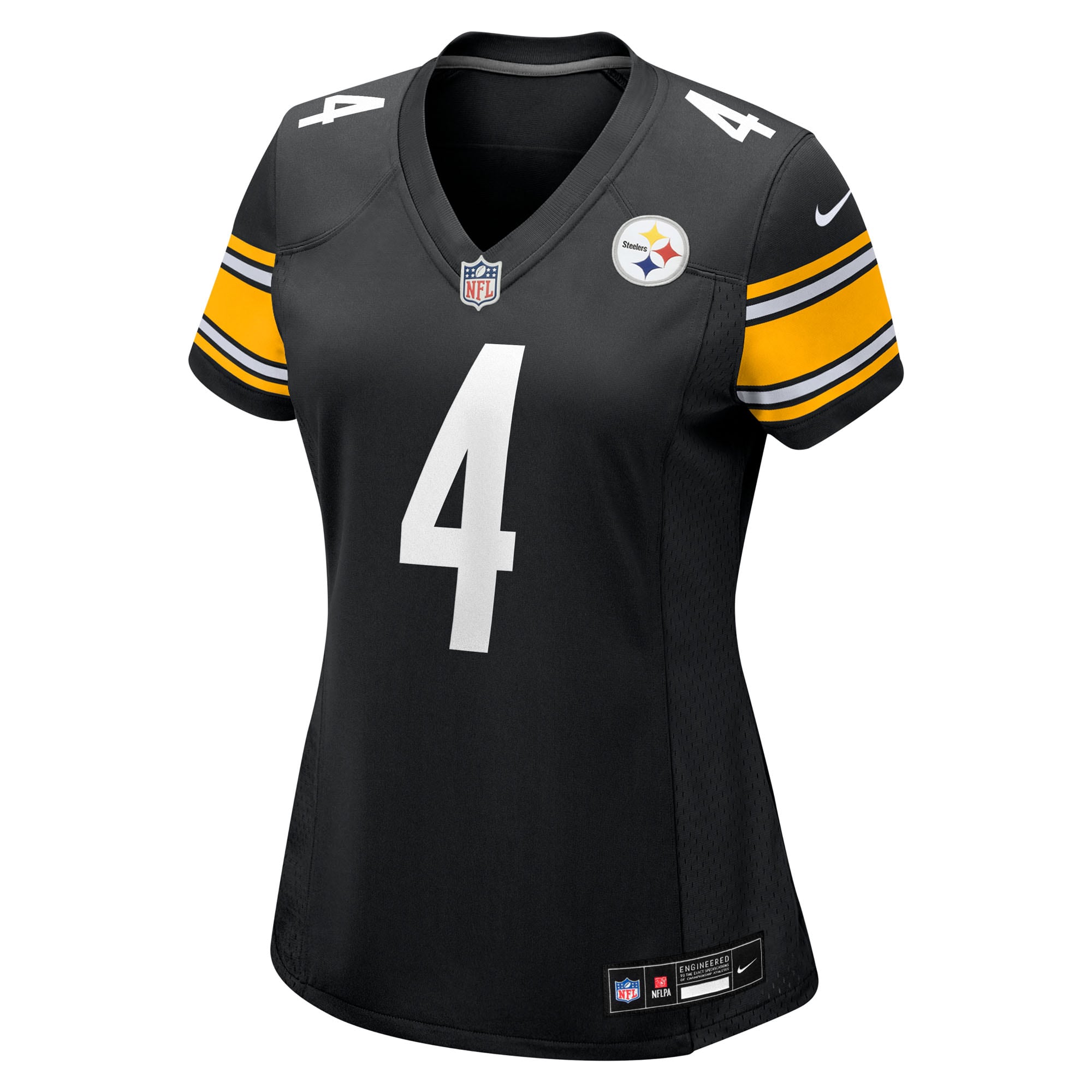 DK Metcalf Pittsburgh Steelers Nike Women’s Team Game Jersey – Black Clowdercats