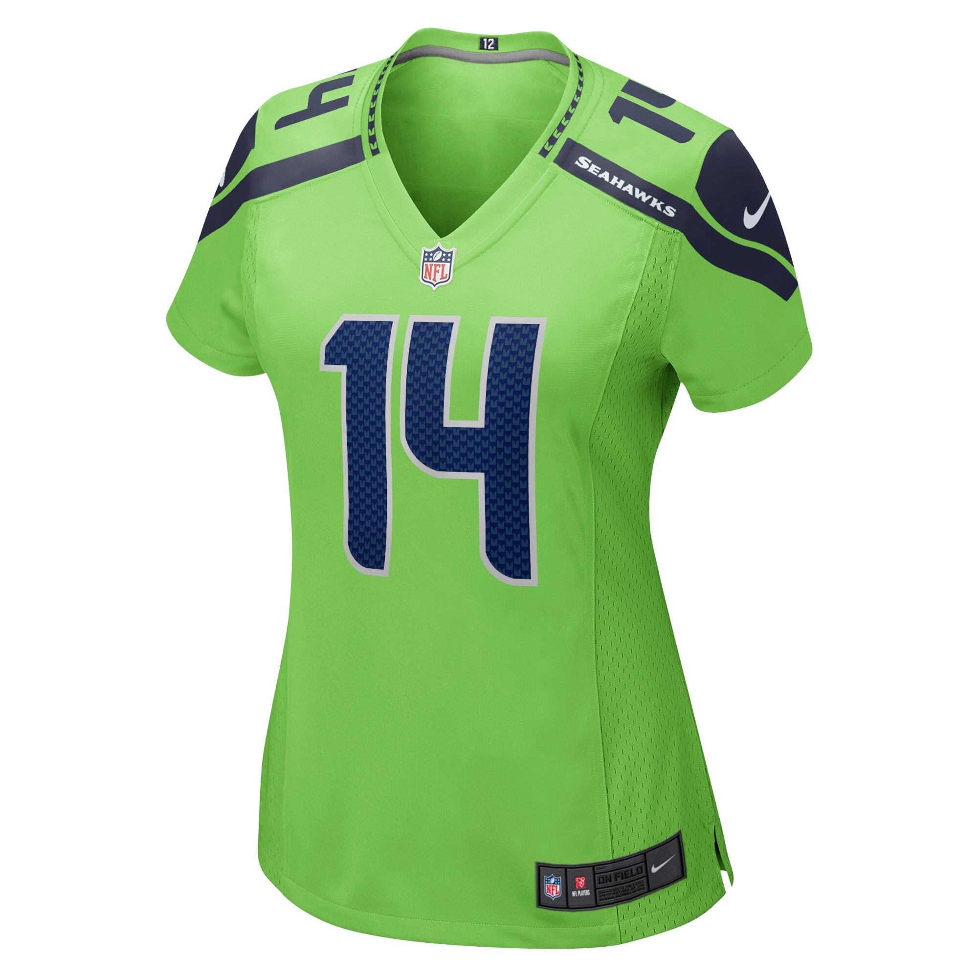 DK Metcalf Seattle Seahawks Nike Women’s Game Jersey – Neon Green Clowdercats
