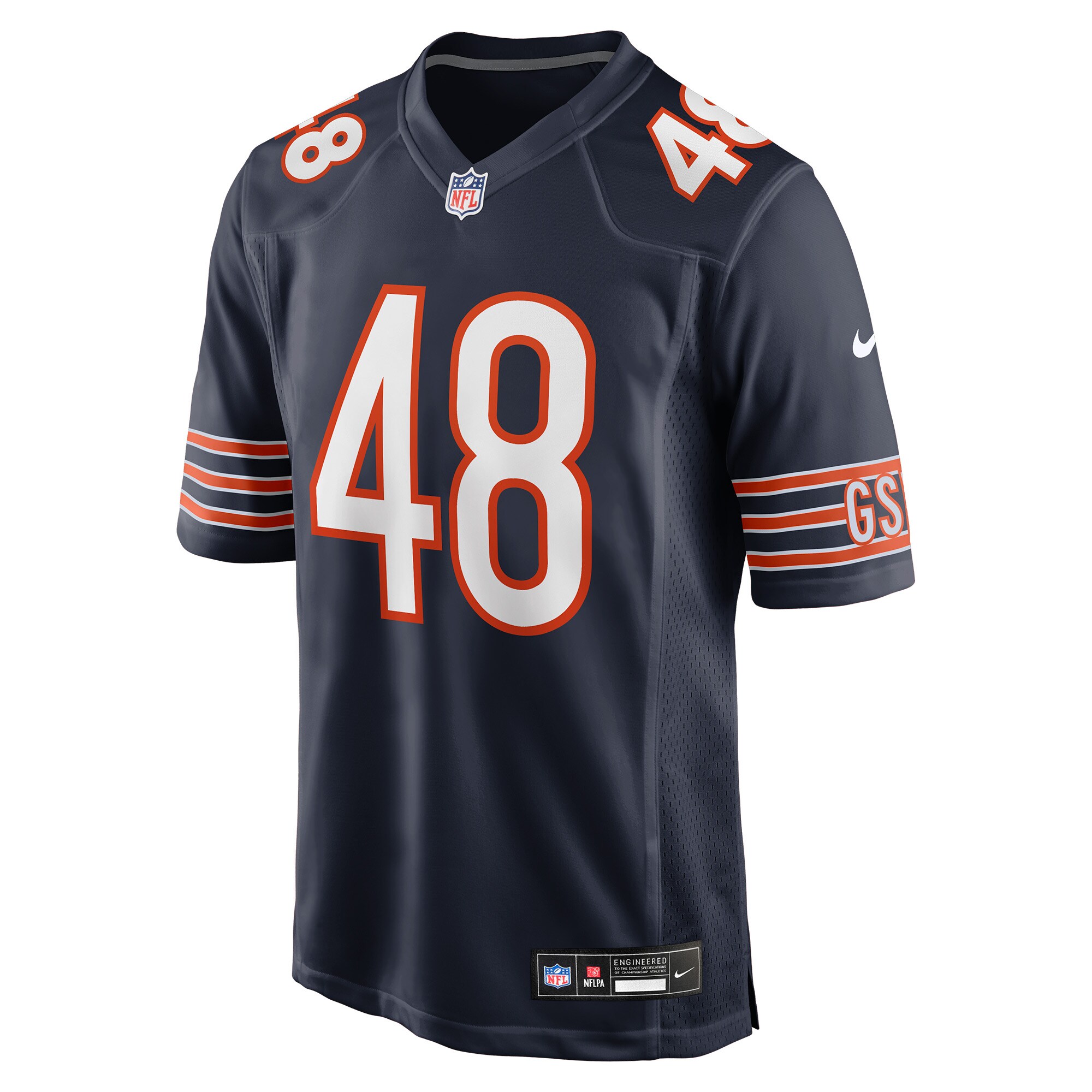 D’Marco Jackson Chicago Bears Nike Team Game Jersey – Navy Clowdercats