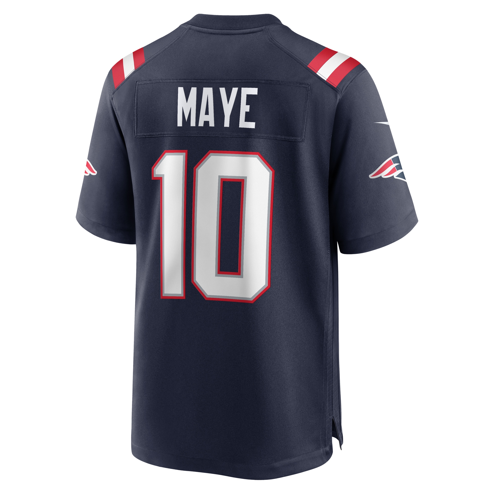 Drake Maye New England Patriots Nike Player Game Jersey – Navy Clowdercats