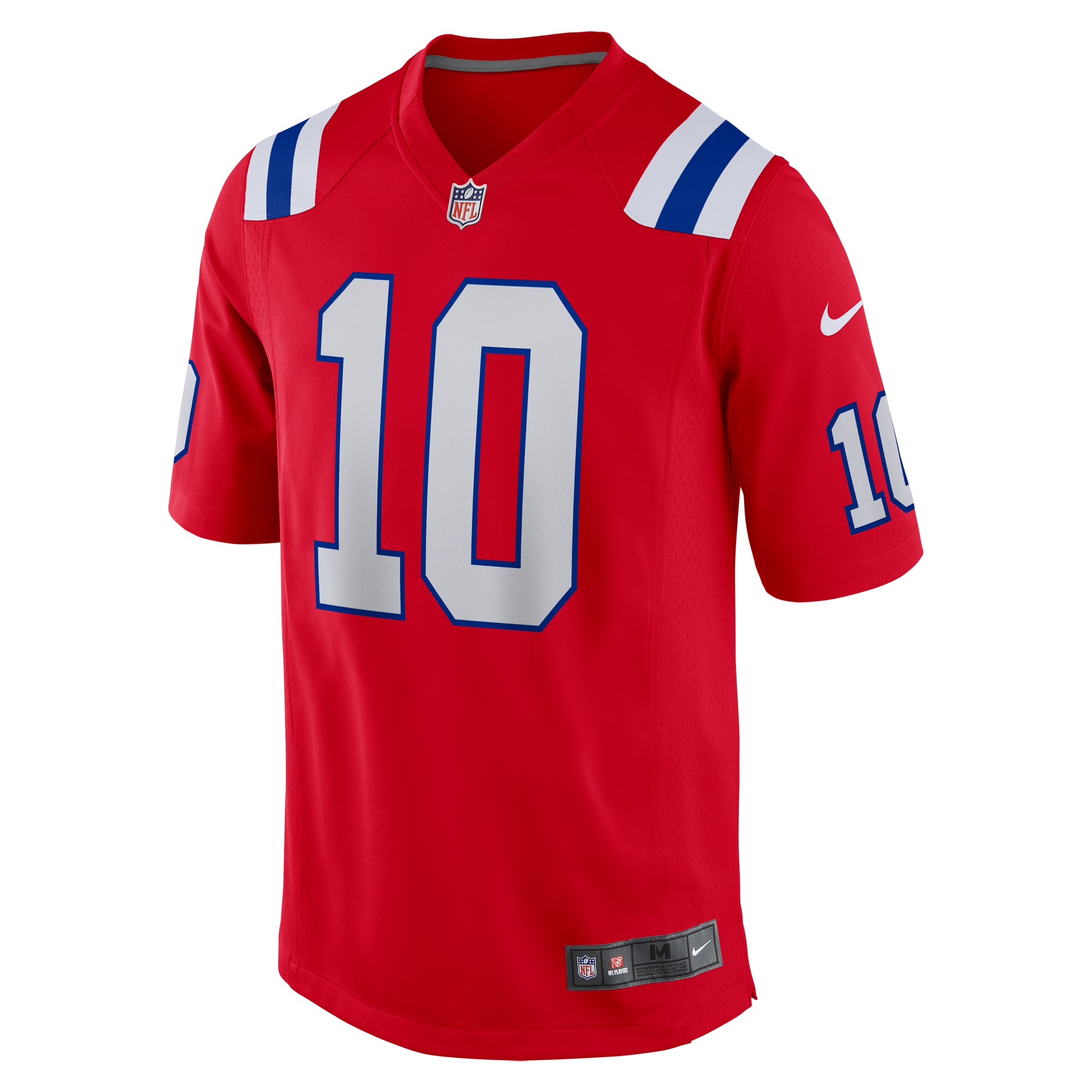 Drake Maye New England Patriots Nike Player Game Jersey – Red Clowdercats