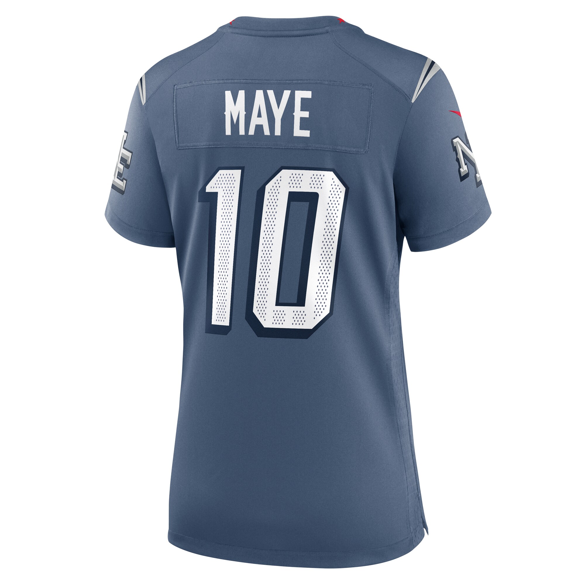 Drake Maye New England Patriots Nike Women’s 2025 Rivalries Collection Game Jersey – Storm Blue Clowdercats