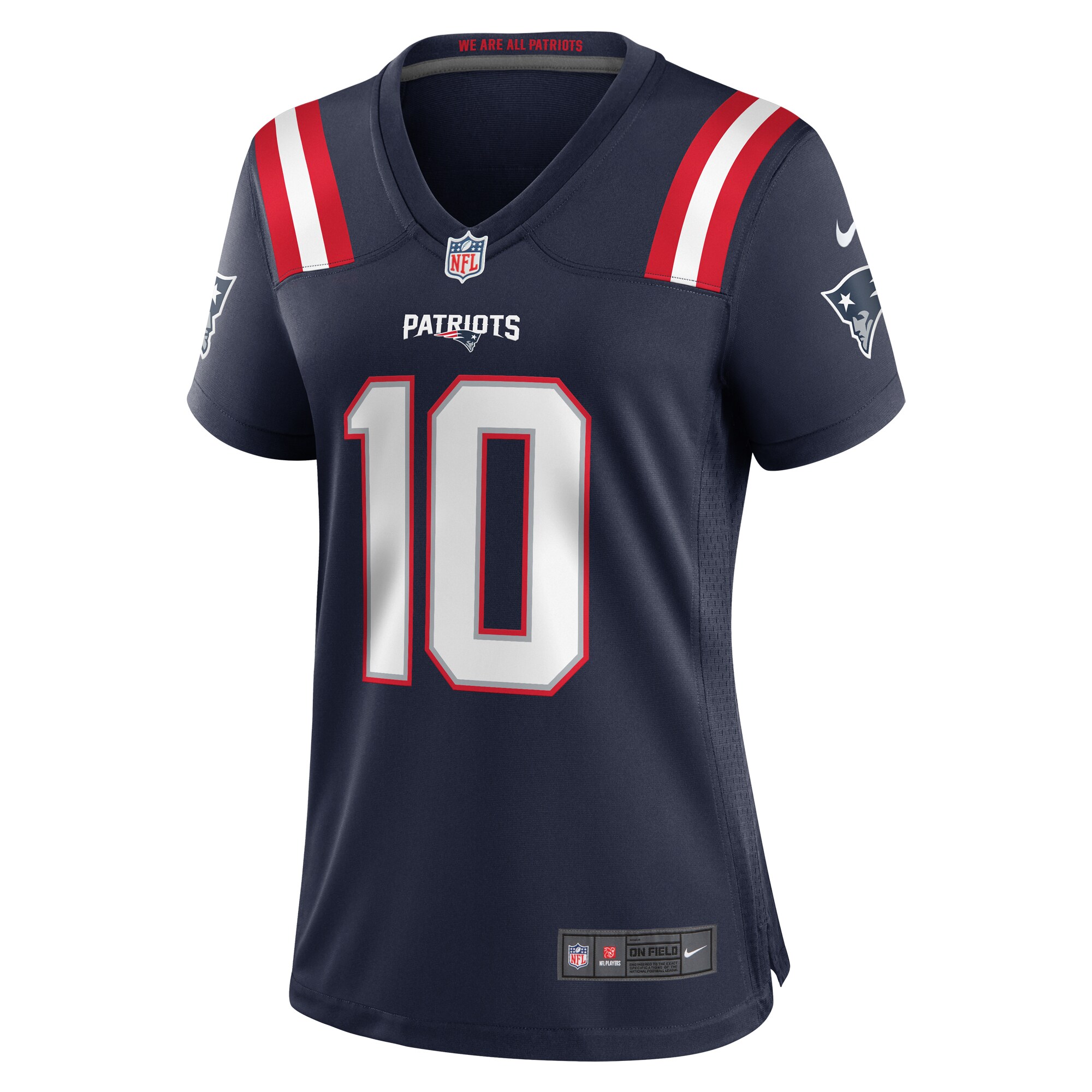 Drake Maye New England Patriots Nike Women’s Player Game Jersey – Navy Clowdercats