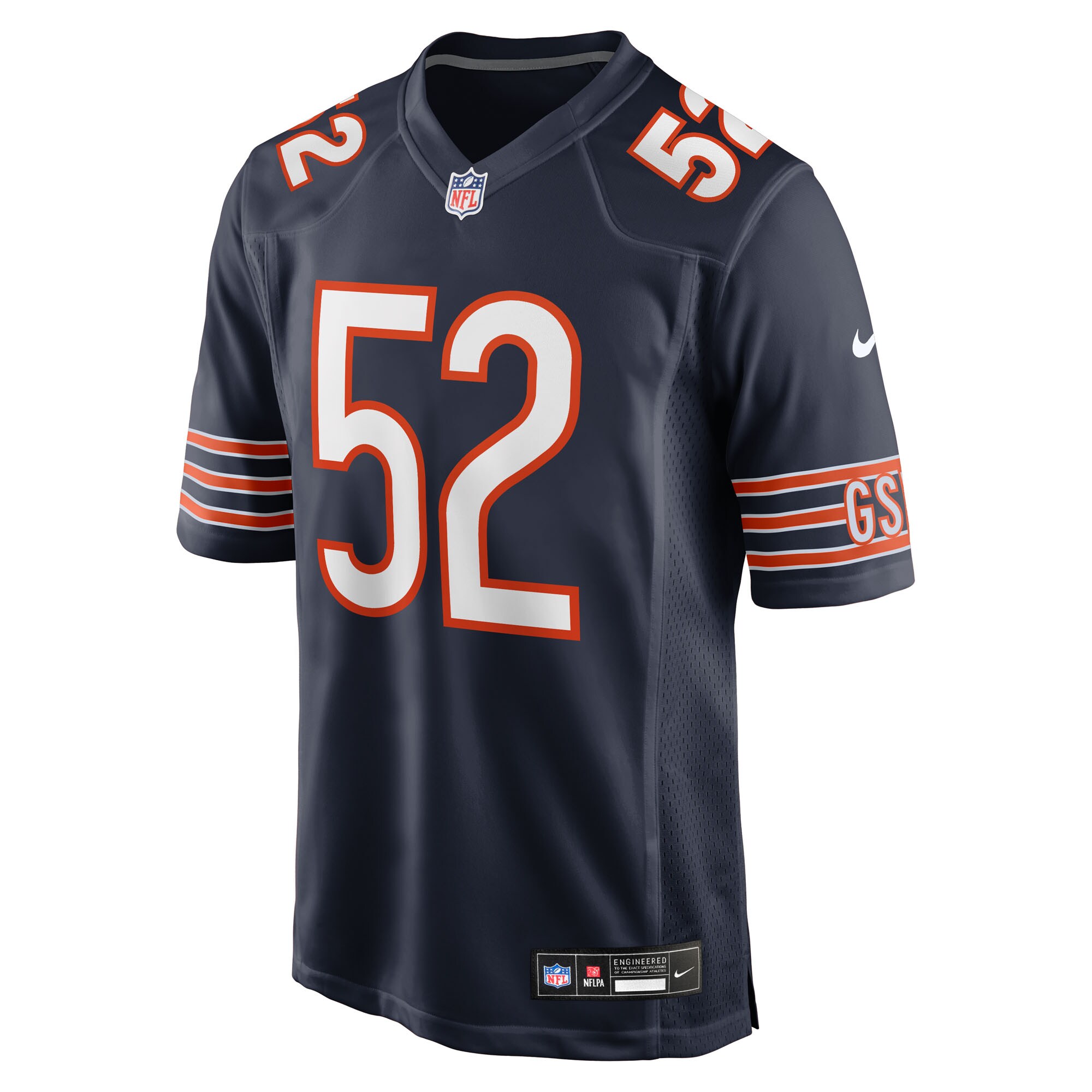 Drew Dalman Chicago Bears Nike Team Game Jersey – Navy Clowdercats