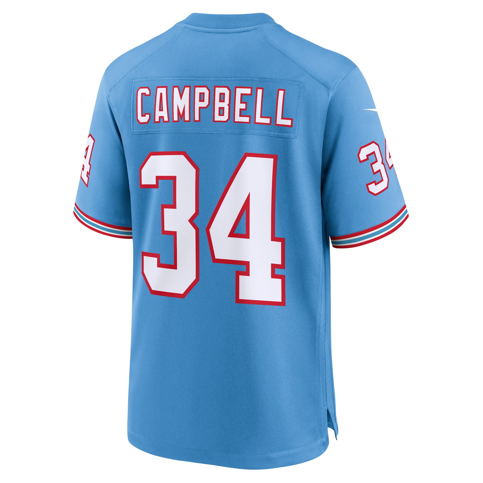 Earl Campbell Tennessee Titans Nike Retired Player Alternate Game Jersey – Light Blue Clowdercats