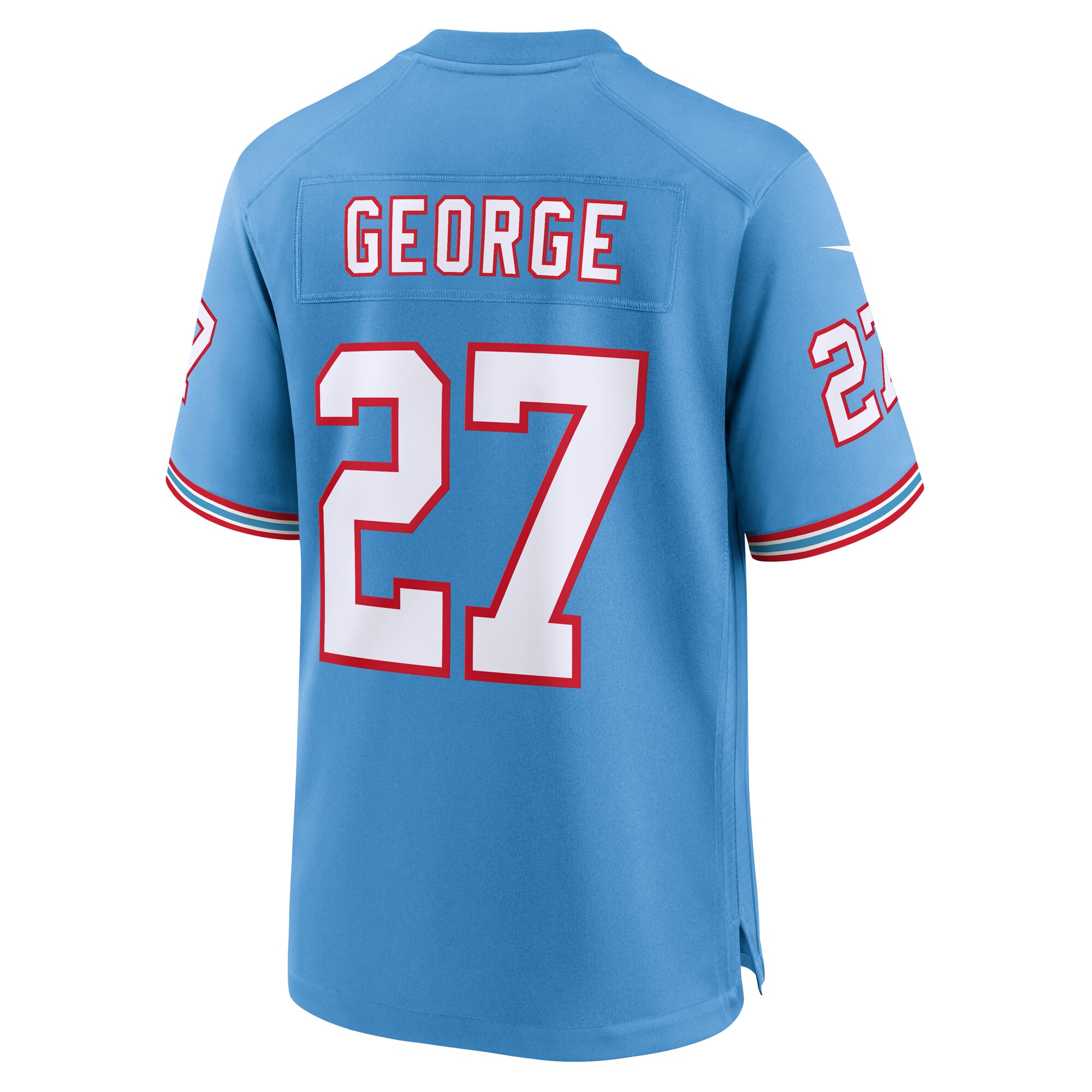 Eddie George Tennessee Titans Nike Retired Player Alternate Game Jersey – Light Blue Clowdercats