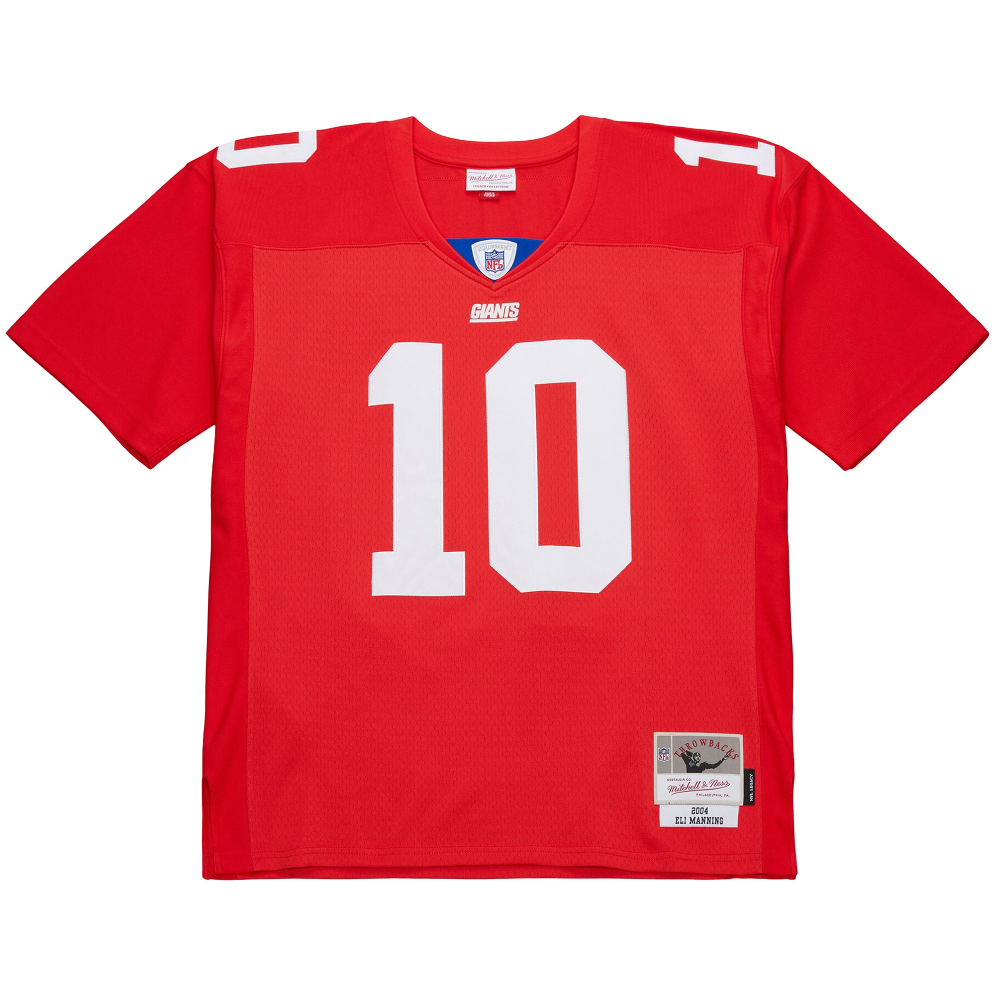 Eli Manning New York Giants Mitchell & Ness 2004 Legacy Replica Jersey – Red Clowdercats