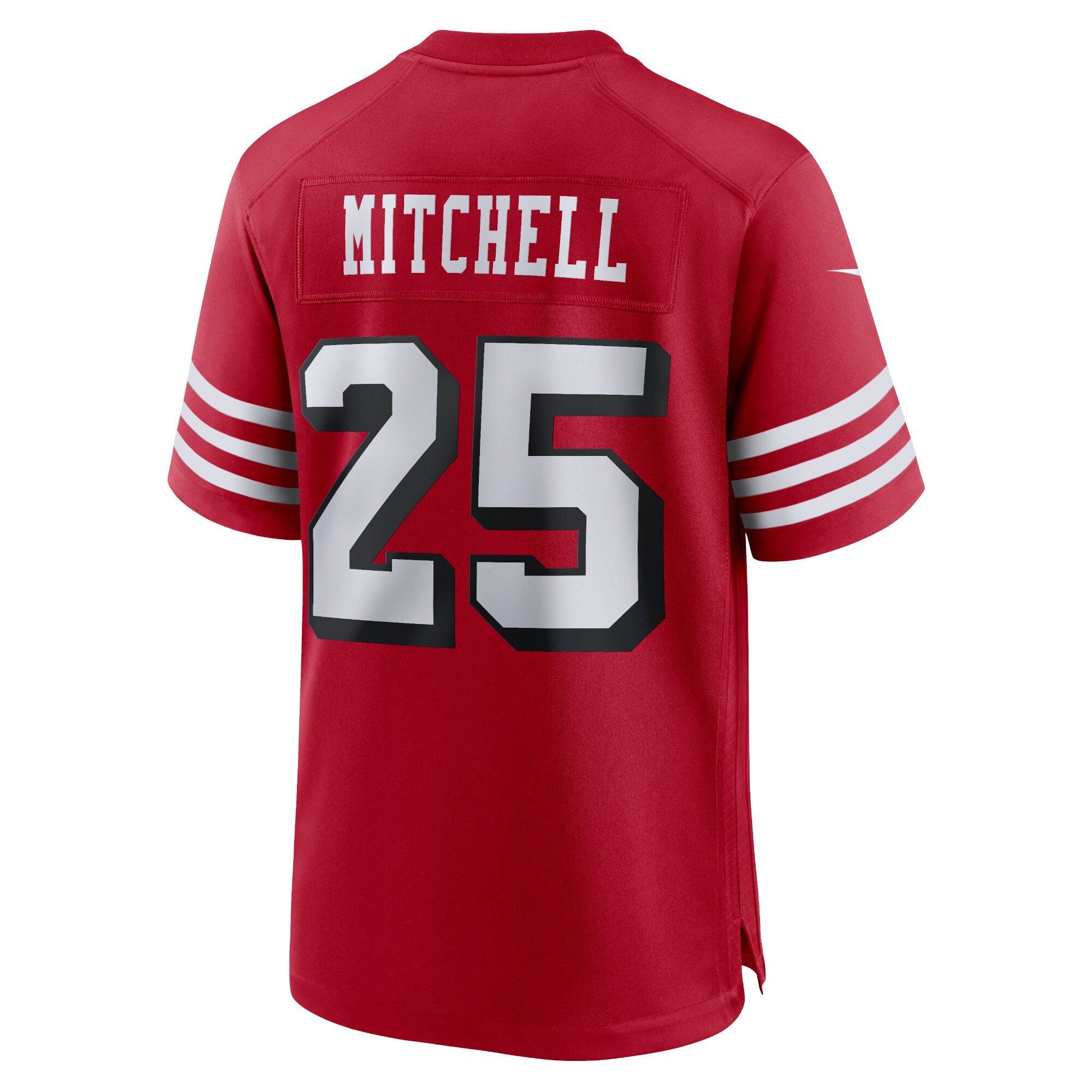 Elijah Mitchell San Francisco 49ers Nike Alternate Game Jersey – Scarlet Clowdercats