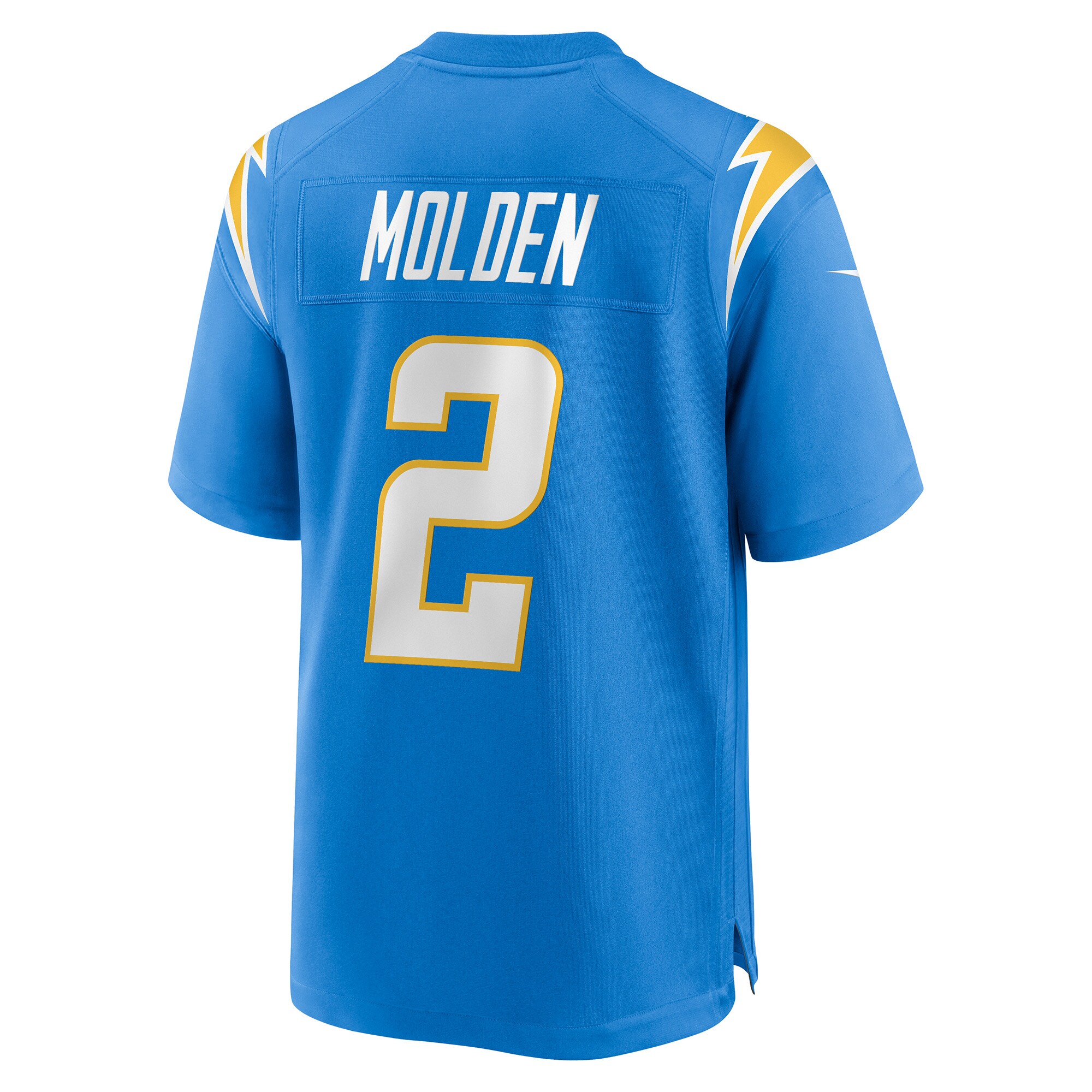 Elijah Molden Los Angeles Chargers Nike Team Game Jersey – Powder Blue Clowdercats
