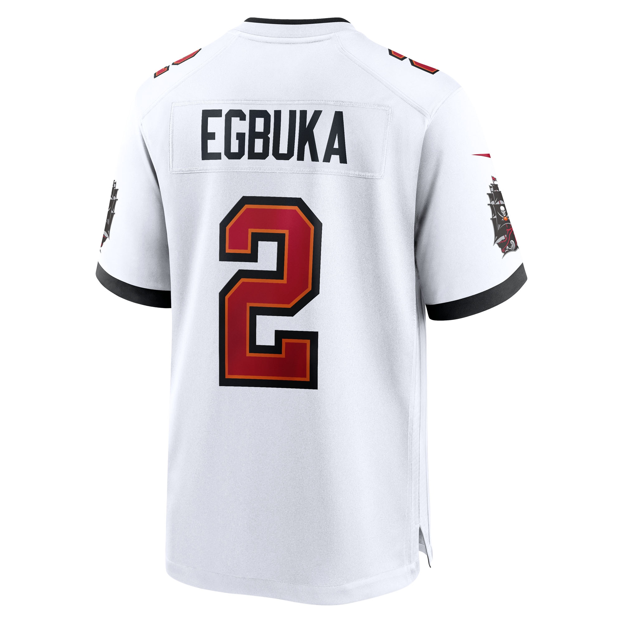 Emeka Egbuka Tampa Bay Buccaneers Nike 50th Season Game Jersey – White Clowdercats