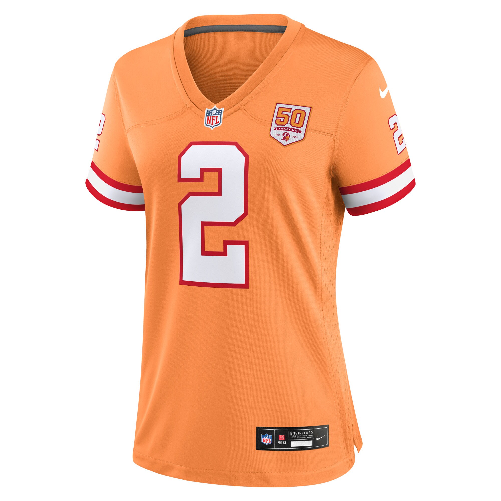 Emeka Egbuka Tampa Bay Buccaneers Nike Women’s Alternate 2 50th Season Game Jersey – Creamsicle Clowdercats