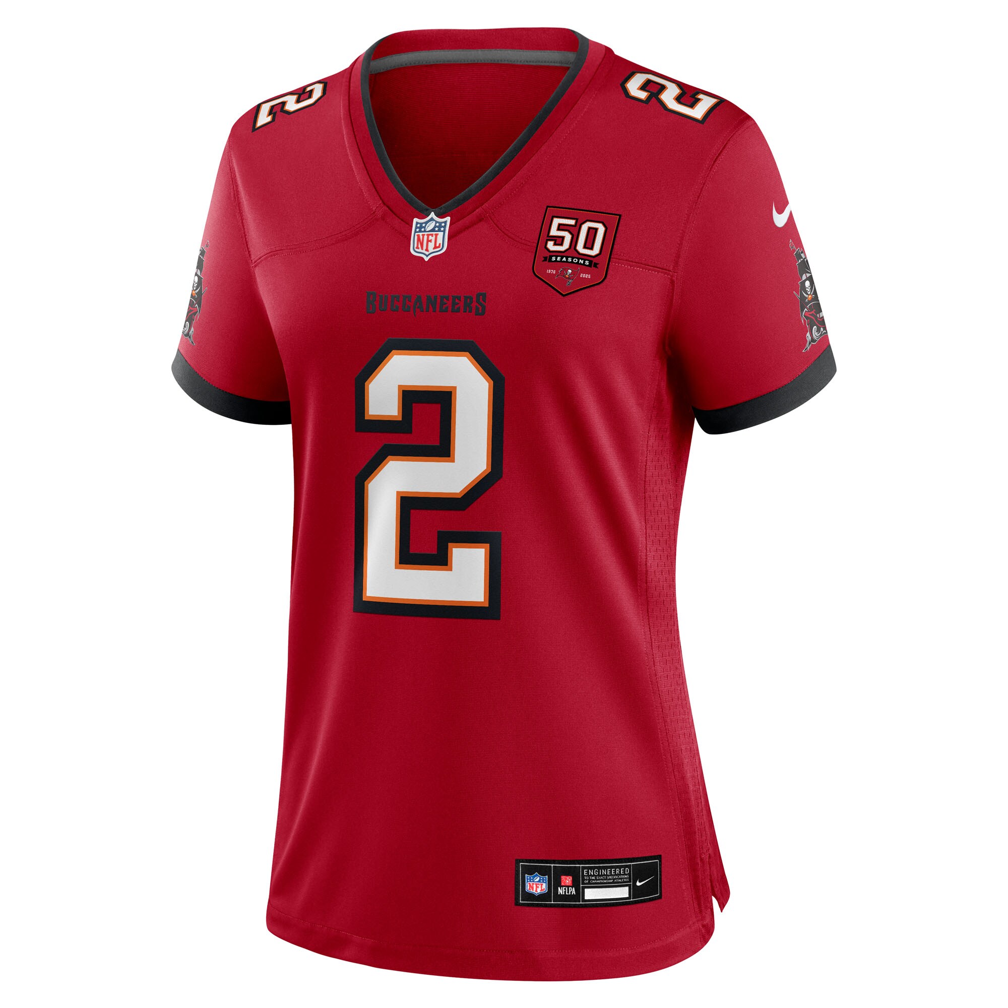 Emeka Egbuka Tampa Bay Buccaneers Nike Women’s Team 50th Season Game Jersey – Red Clowdercats