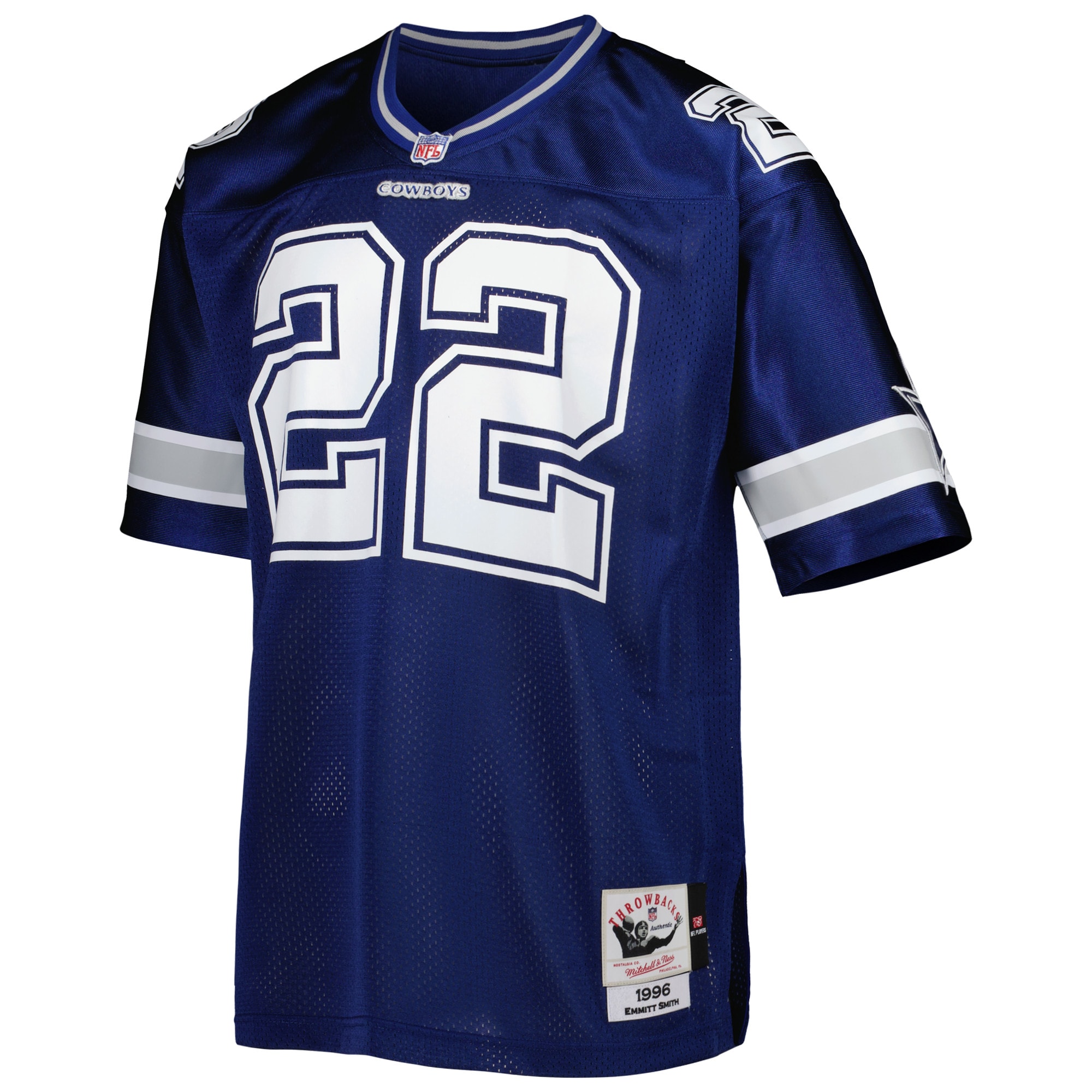 Emmitt Smith Dallas Cowboys 1996 Mitchell & Ness Authentic Throwback Retired Player Jersey – Navy Clowdercats