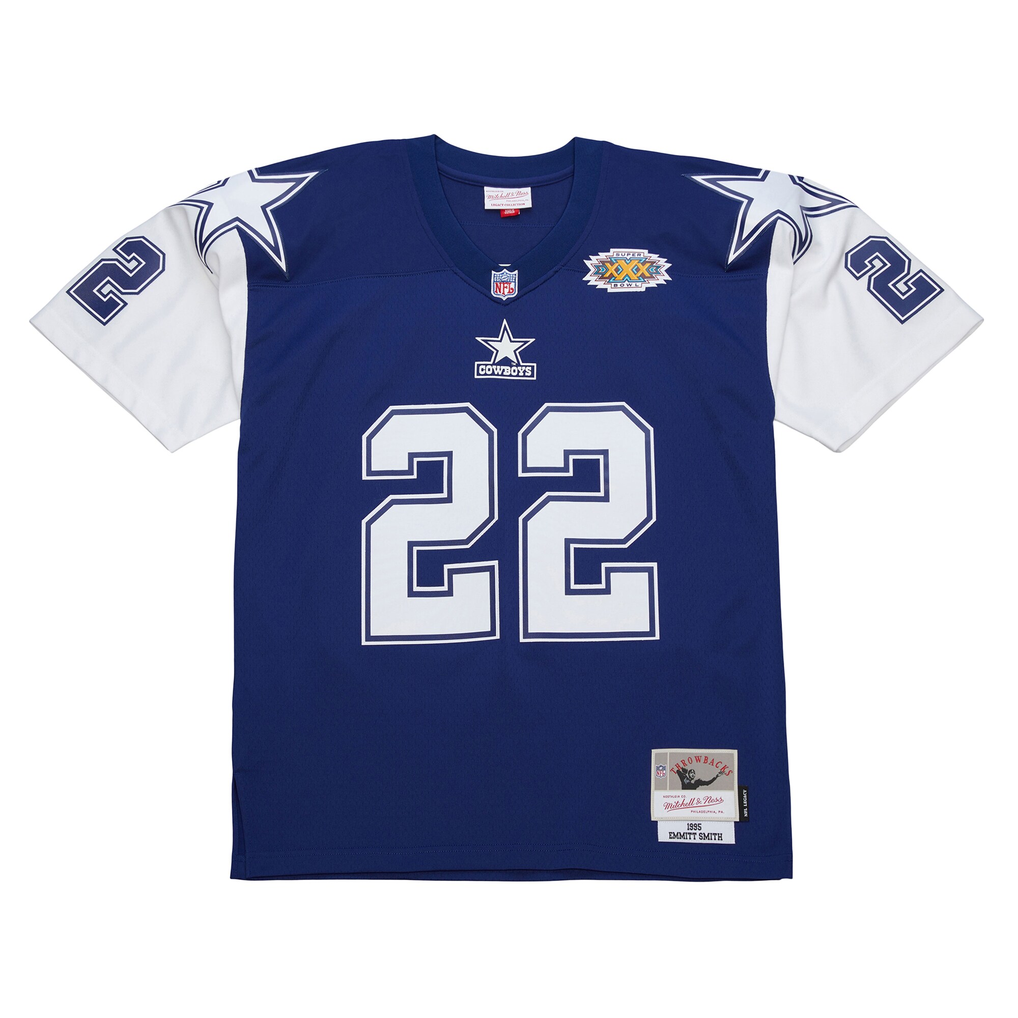 Emmitt Smith Dallas Cowboys Mitchell & Ness 1995 Legacy Replica Jersey – Navy Clowdercats