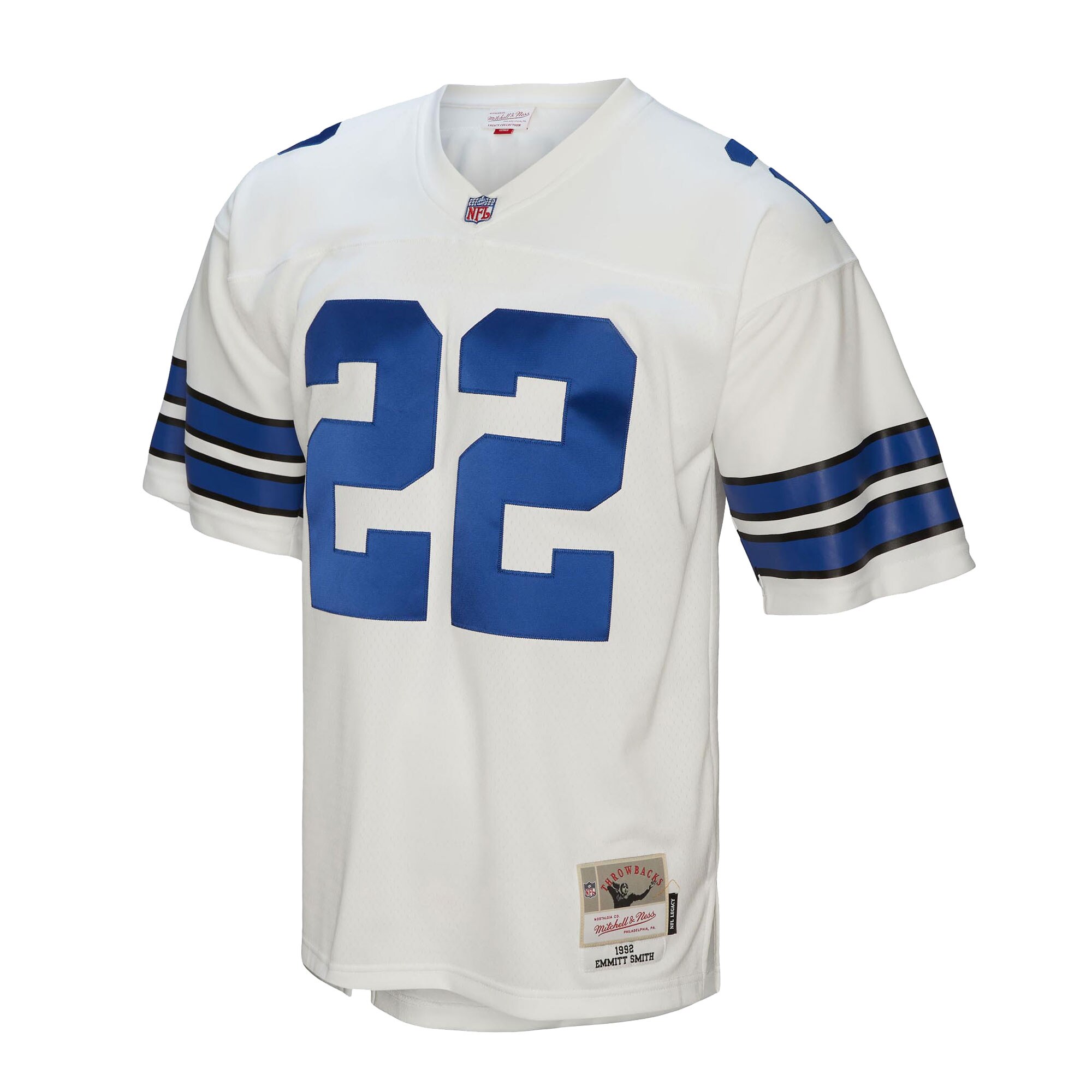 Emmitt Smith Dallas Cowboys Mitchell & Ness Legacy Replica Jersey – White Clowdercats